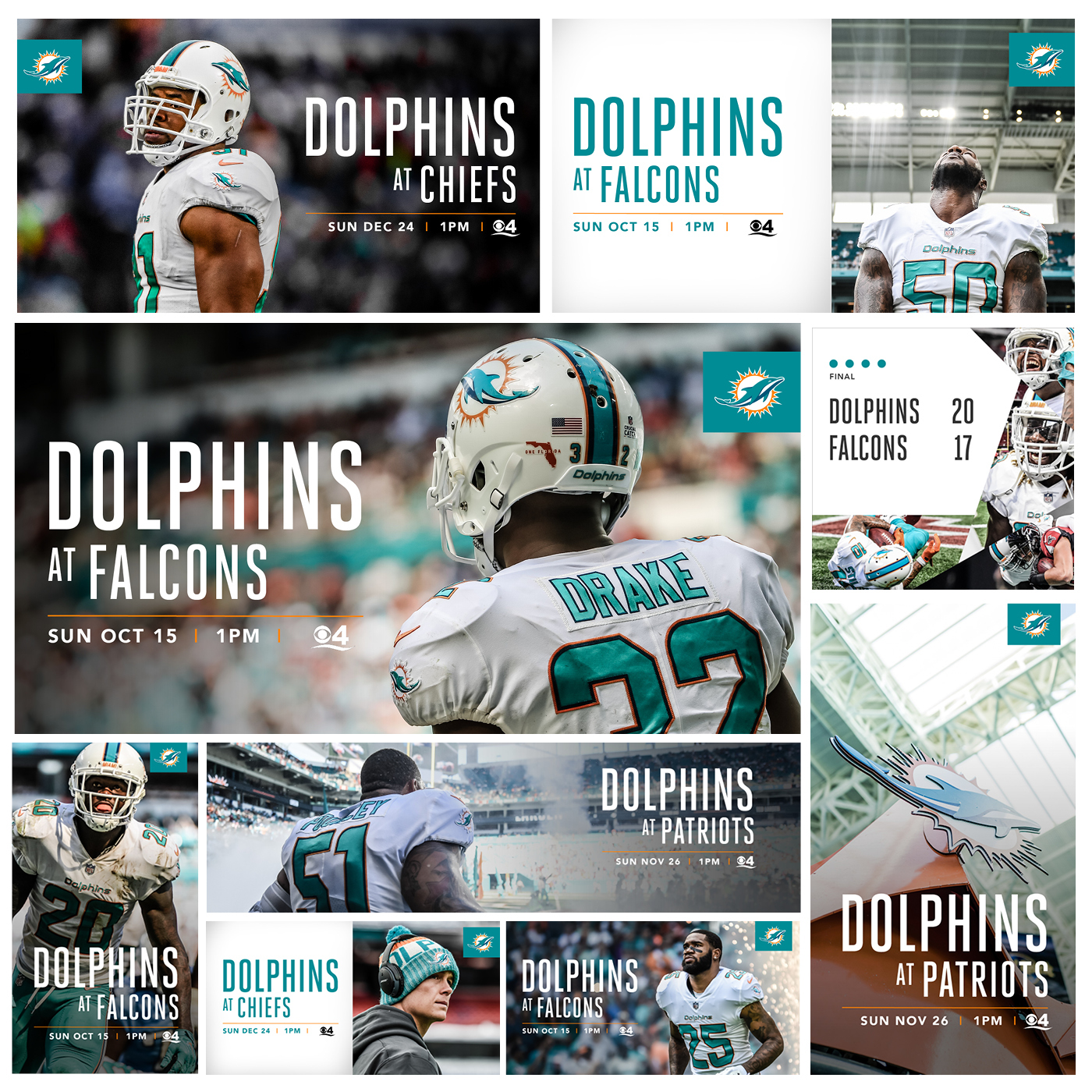nfl football sports Dolphins miami social marketing  