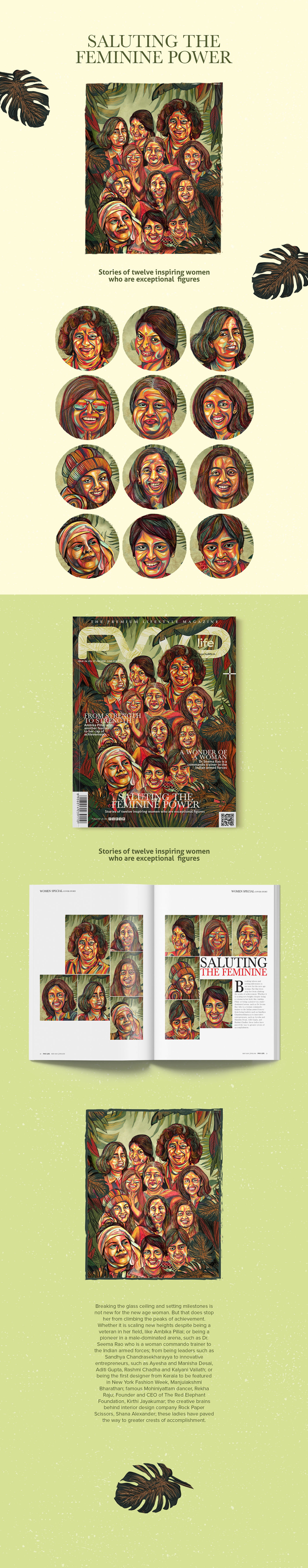 Editorial - Magazine cover illustration Magazine Cover Drawing  digital painting ILLUSTRATION 