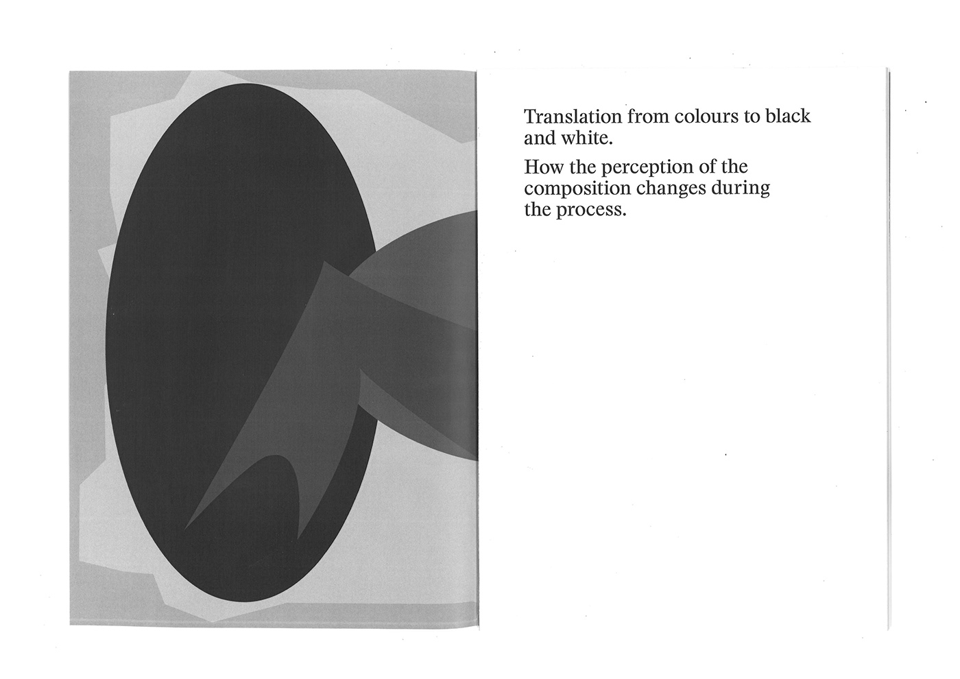ILLUSTRATION  abstract shapes Basic design colours graphic book translation black and white