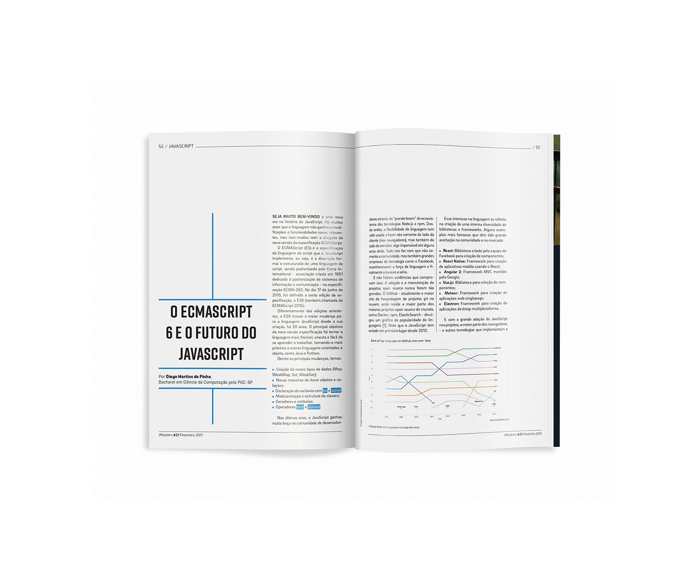 magazine revista graphic project coding code programming  Technology publishing  