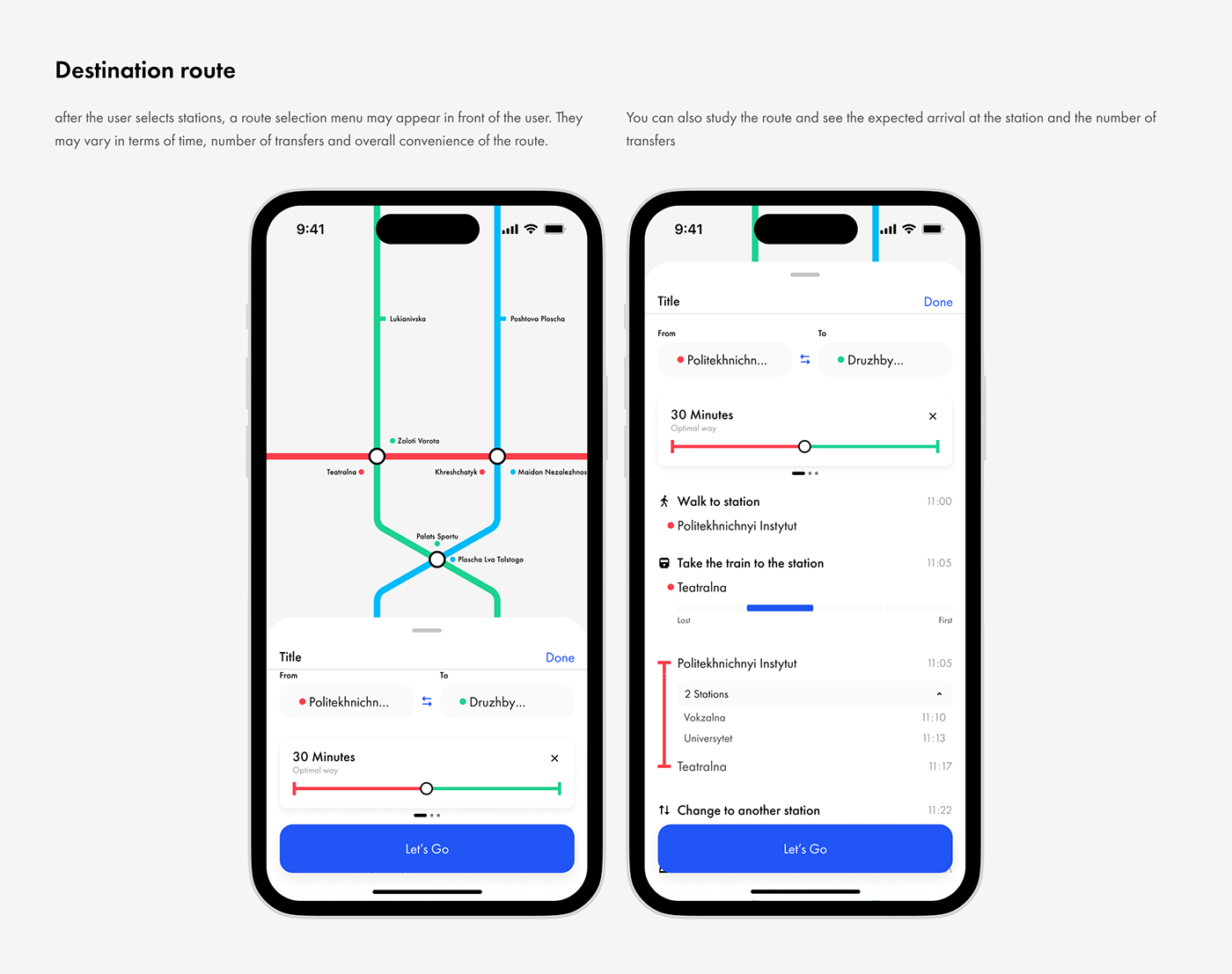 Mobile app UI/UX iOS App user flow