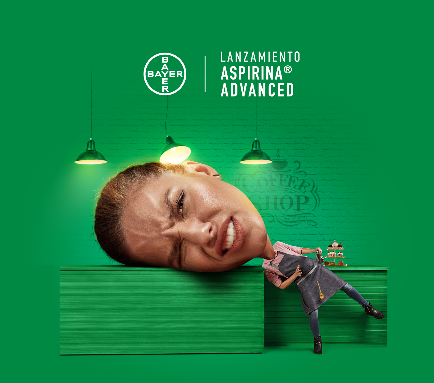ads Advertising  art direction  aspirina Bayer campaign Dolor de cabeza Ecuador migraña social media