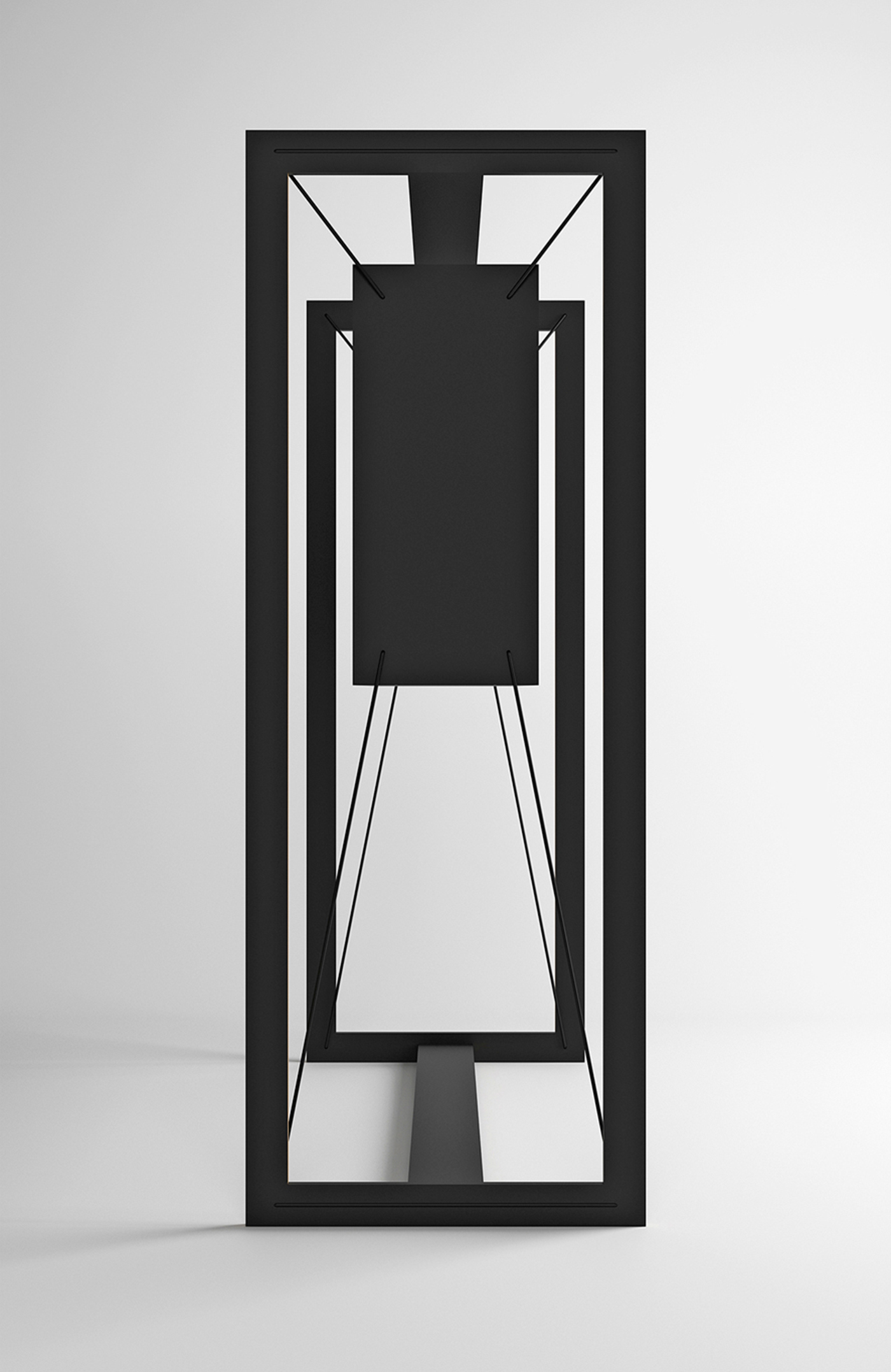 suspended furniture Richlite black furniture Interior modern