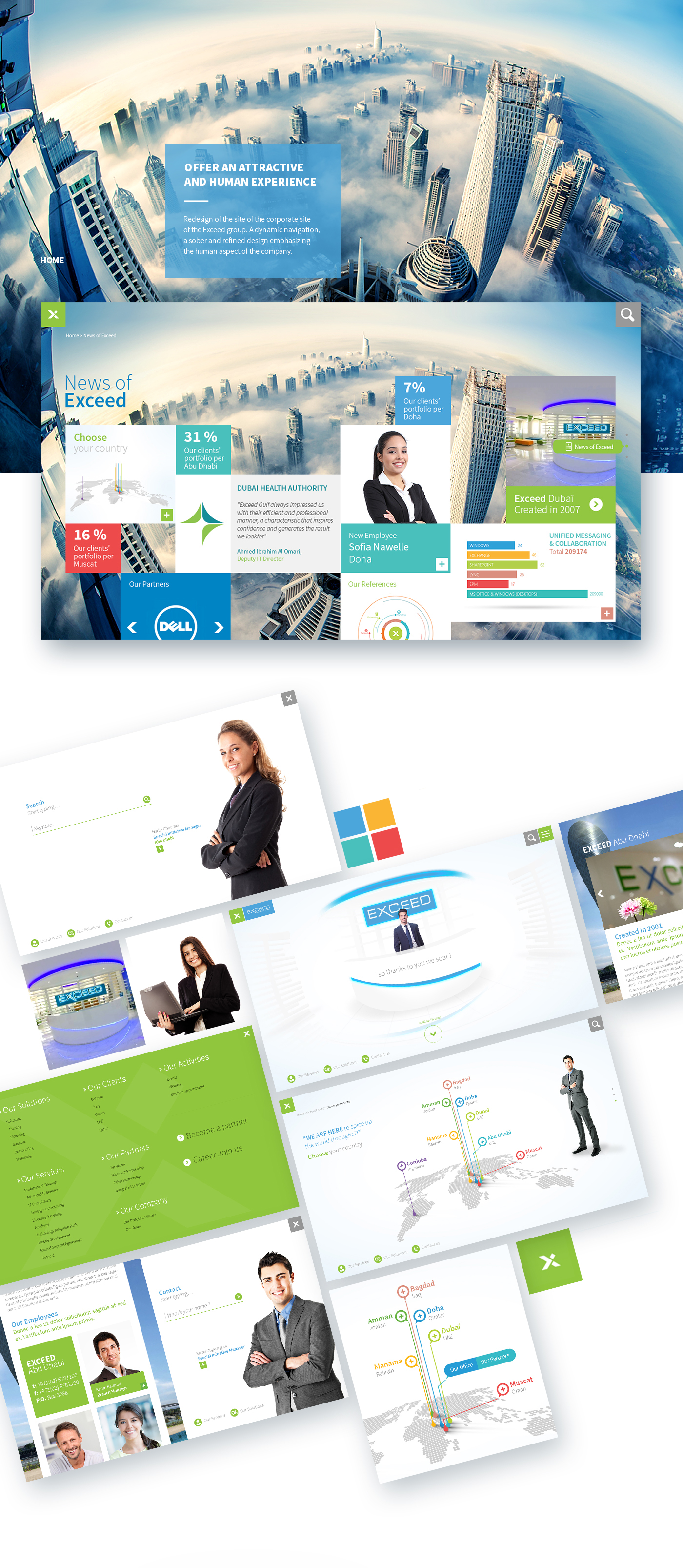 design ux UI corporate Responsive Website