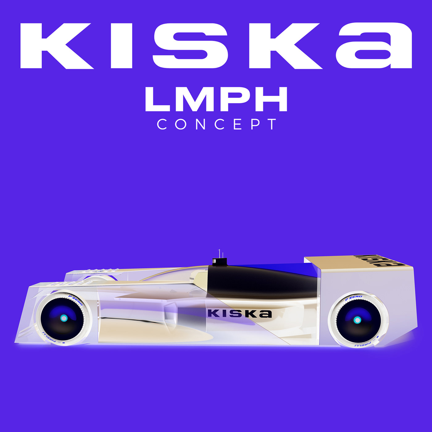 3dmodel automotive   car design design hypercar Kiska LeMans lmph Motorsport prototype