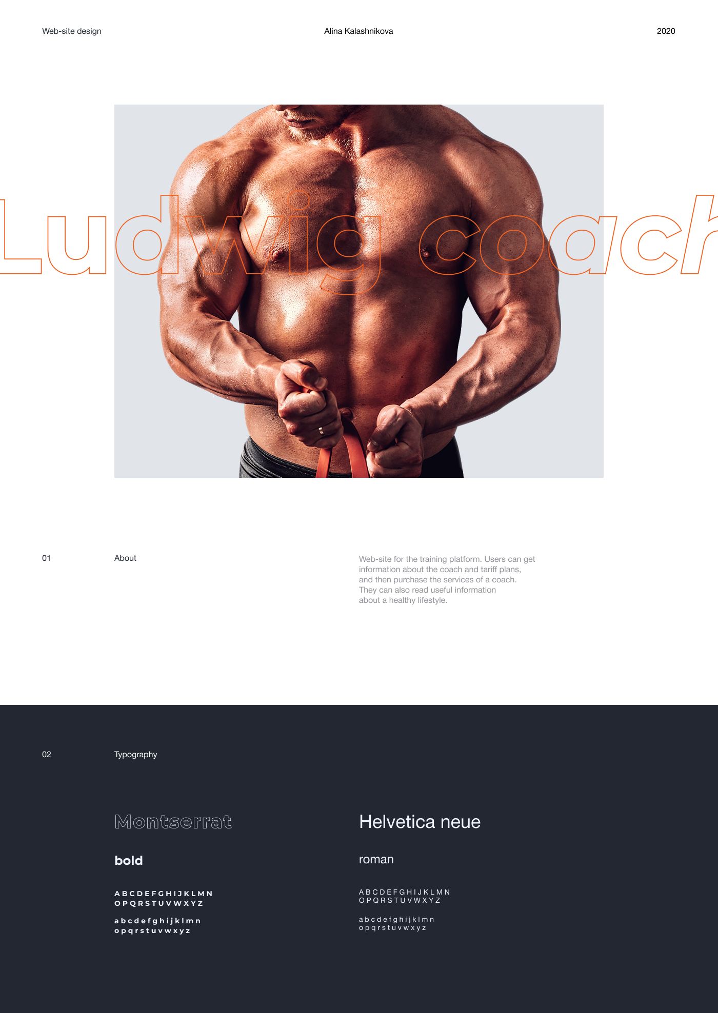 Blog Coach fitness gym healthy interaction landing page Minimalism sport trainer