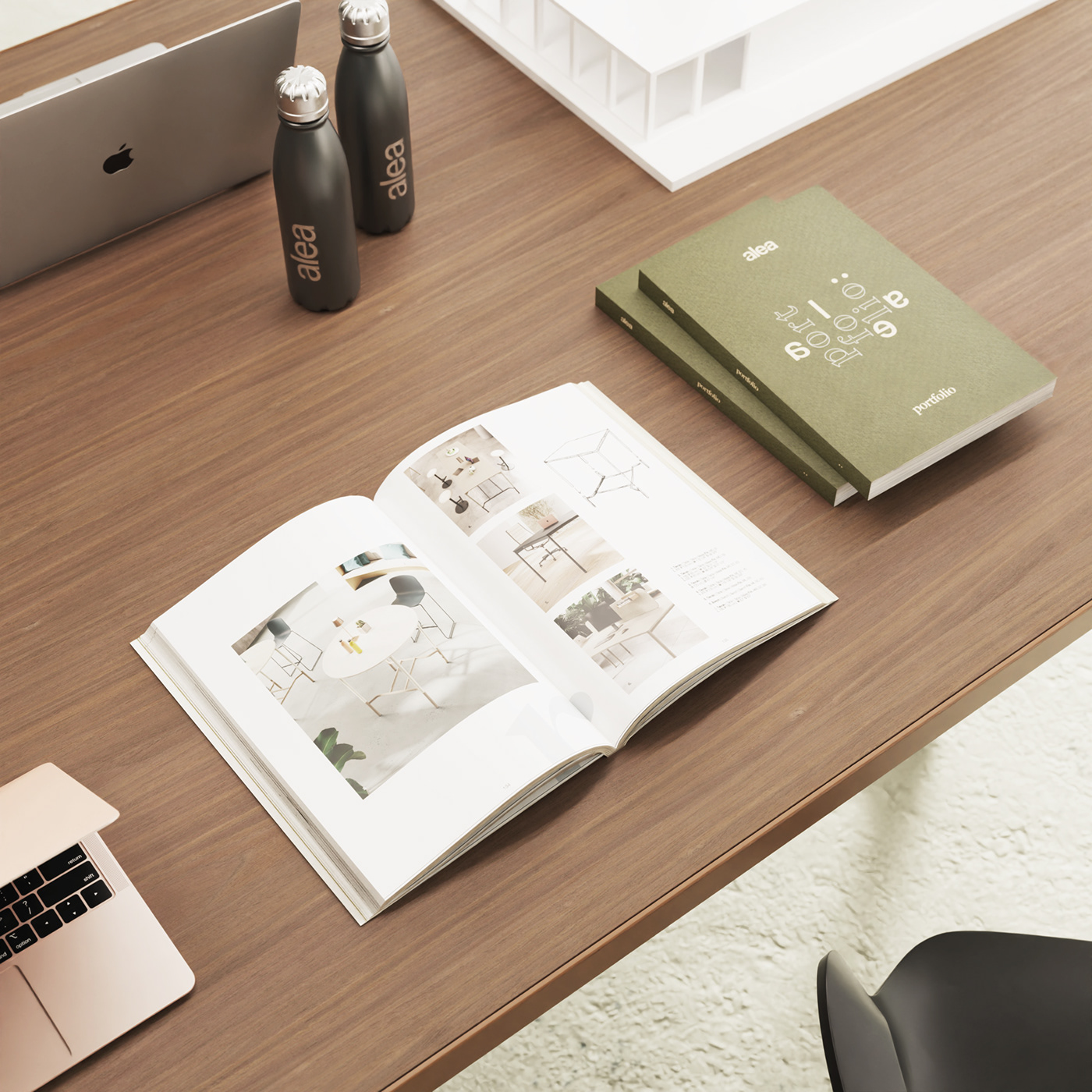 3D desk industrial interior design  keyshot Office planters portfolio product design  Render