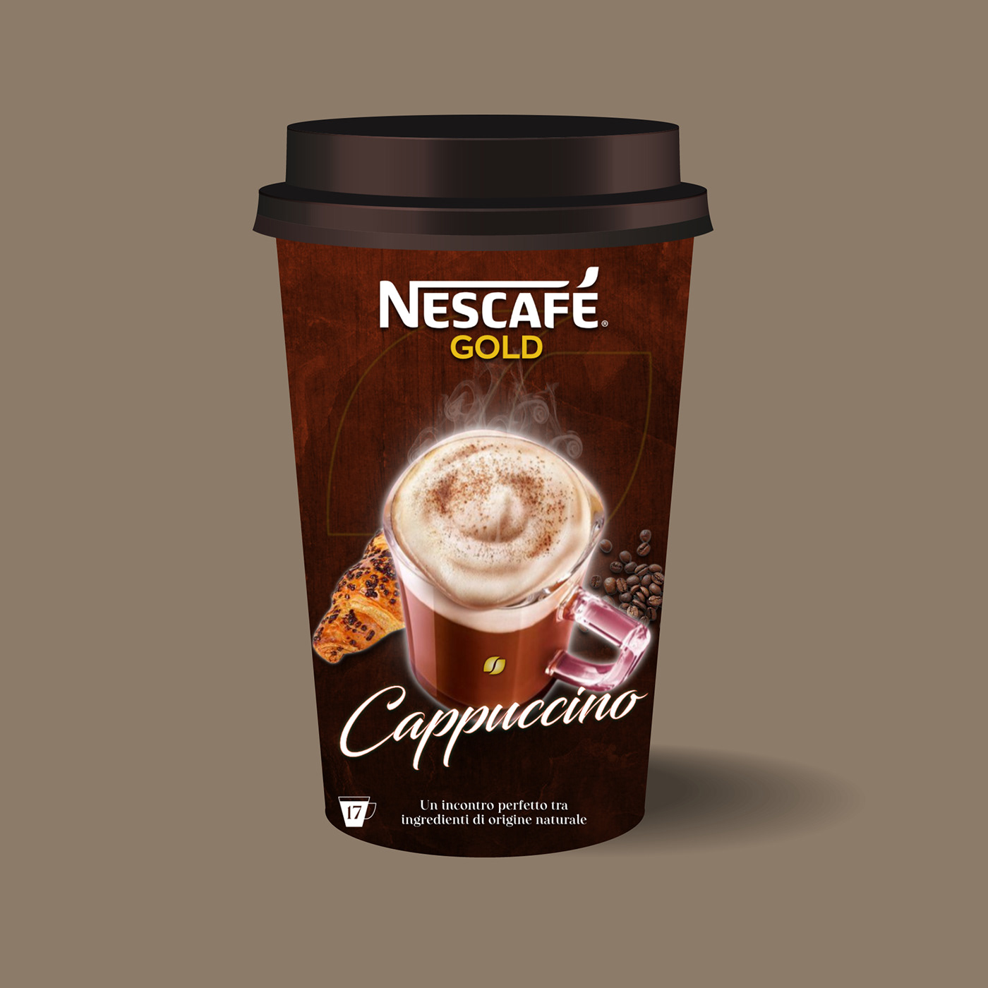packaging design Labeldesign Label Packaging graphic design  coffeedesign cappuccino nescafe design labelpackaging