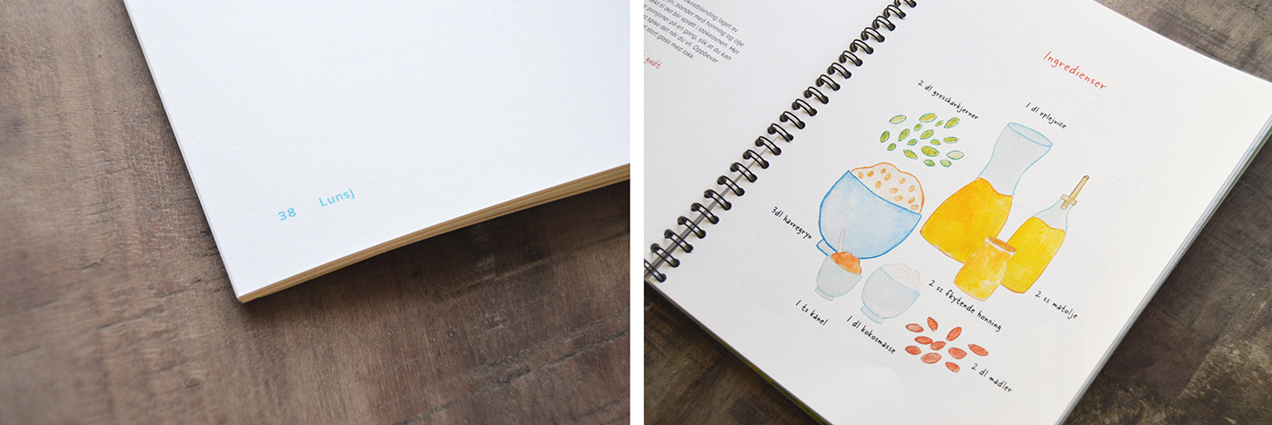 cookbook book design kids design children learning ILLUSTRATION  handmade Drawing  Playful