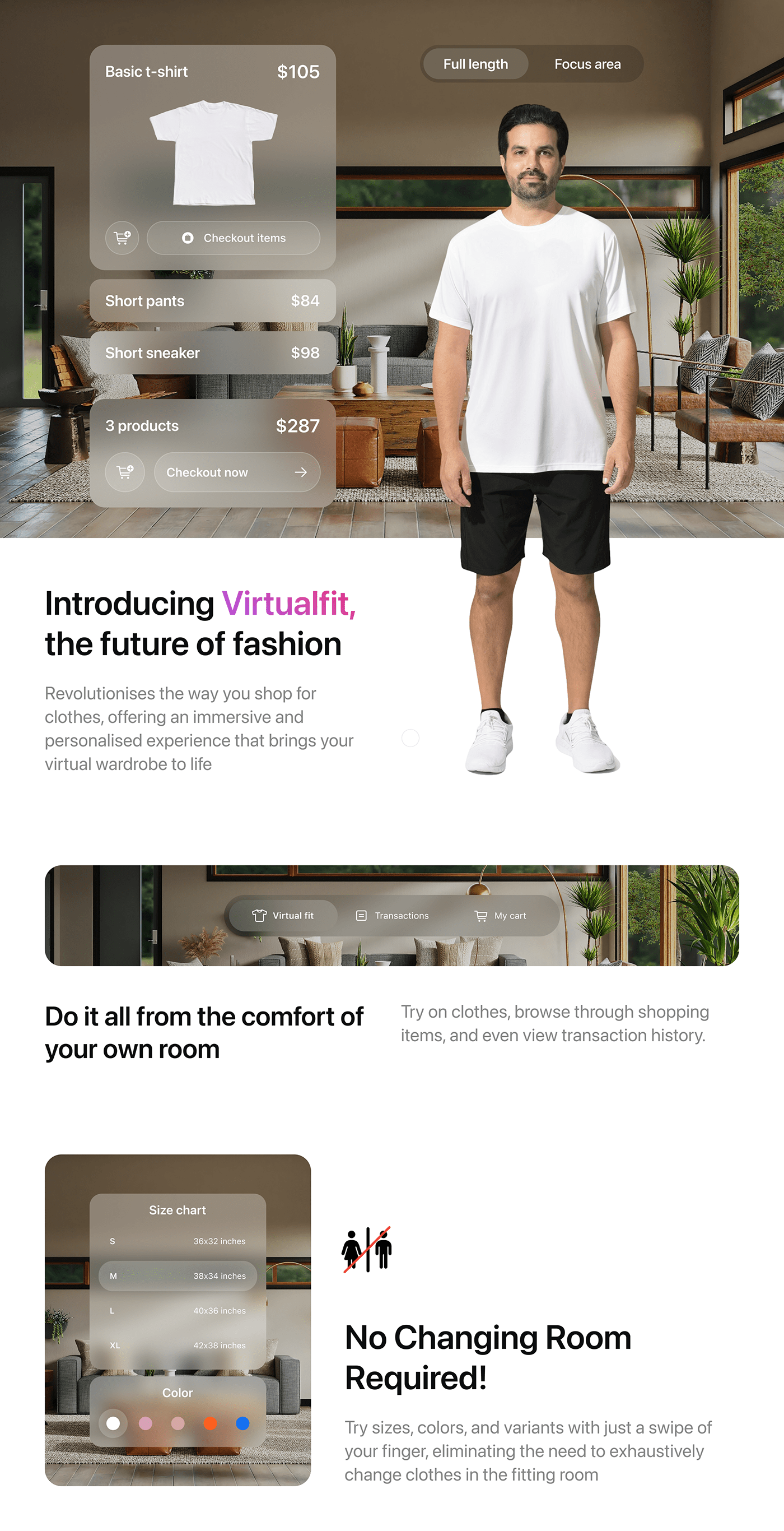 Virtual reality virtual fashion ui design uiuxdesign vision pro Spatial UI Online shop online store