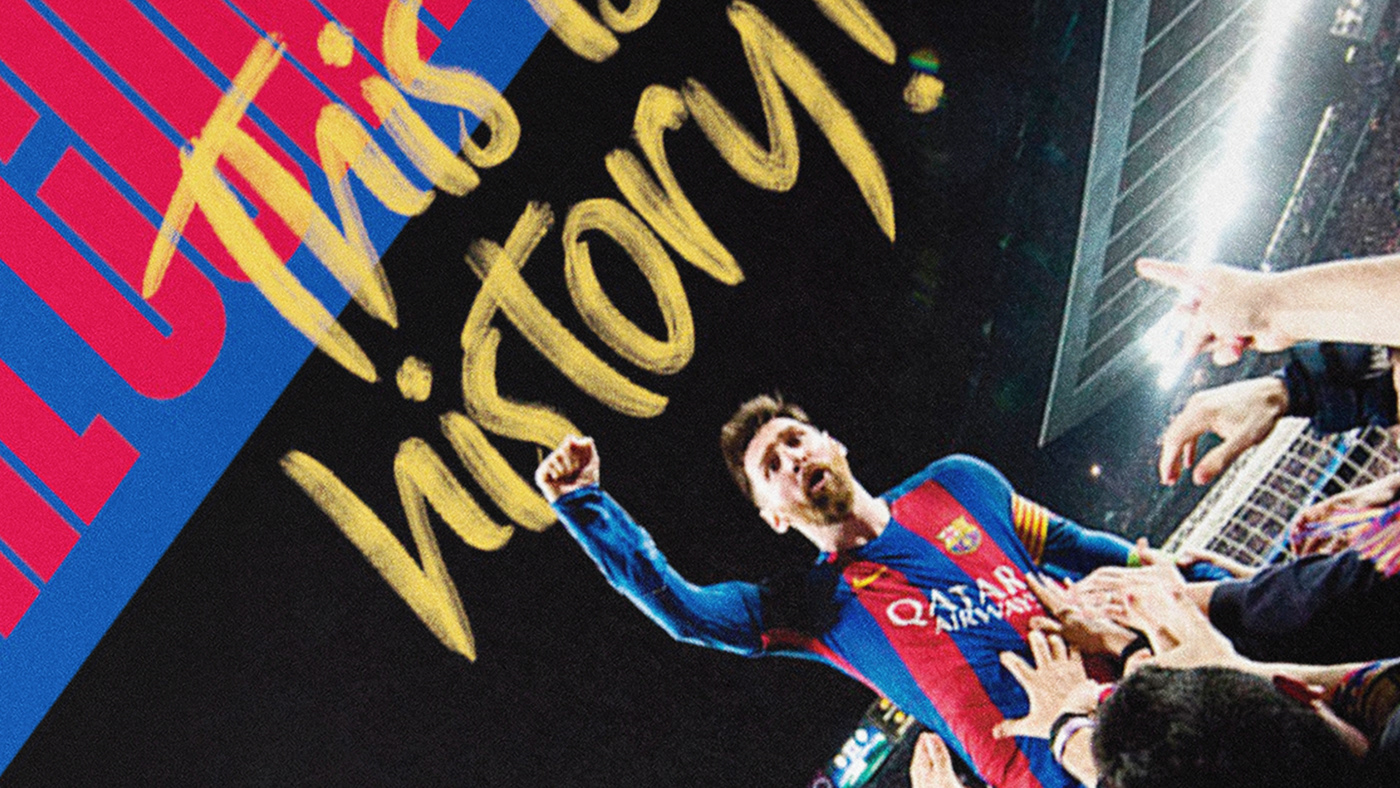barcelona condensed editorial FC Barcelona football magazine messi Script soccer sport