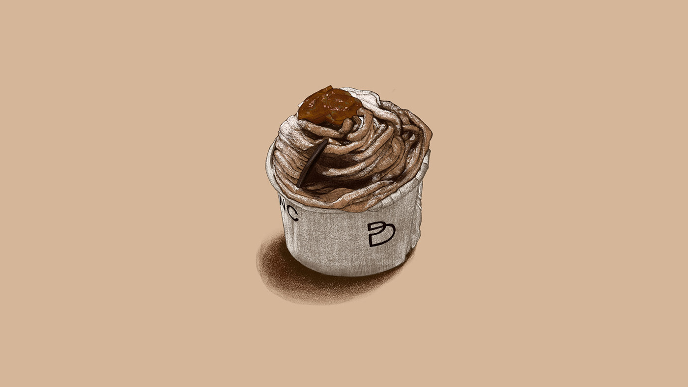 bakery Food  food illustration Drawing  digital illustration dessert