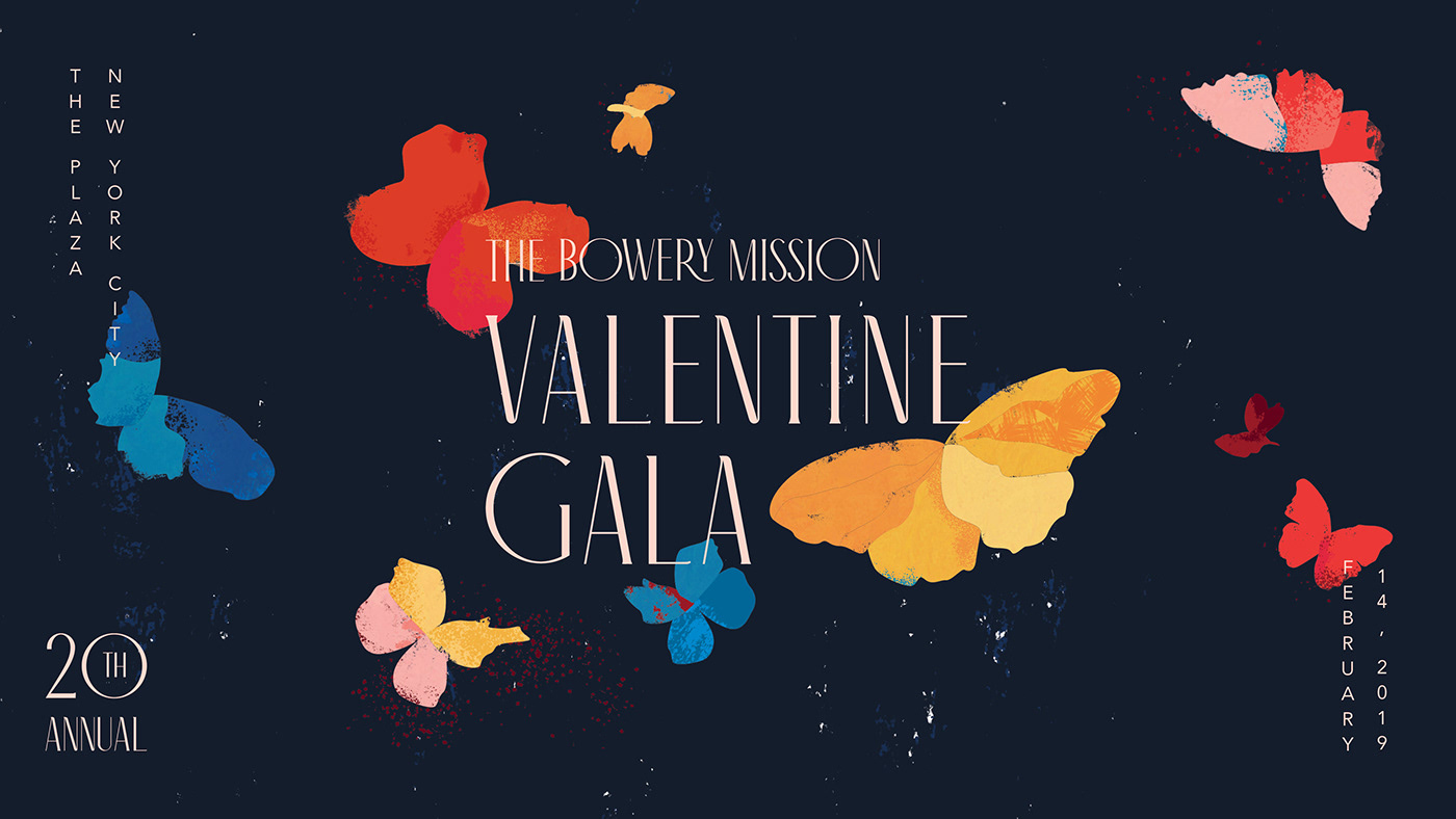 abstract butterflies color digital painting Gala ILLUSTRATION  japanese nonprofit print Valentine's Day