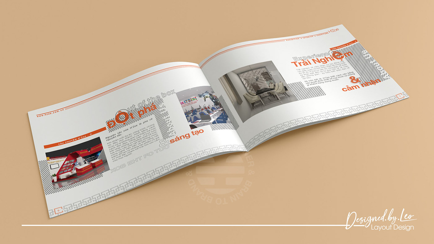 brochure DBLstudio design DESIGNEDBYLEO profile company Thiết kế dàn trang