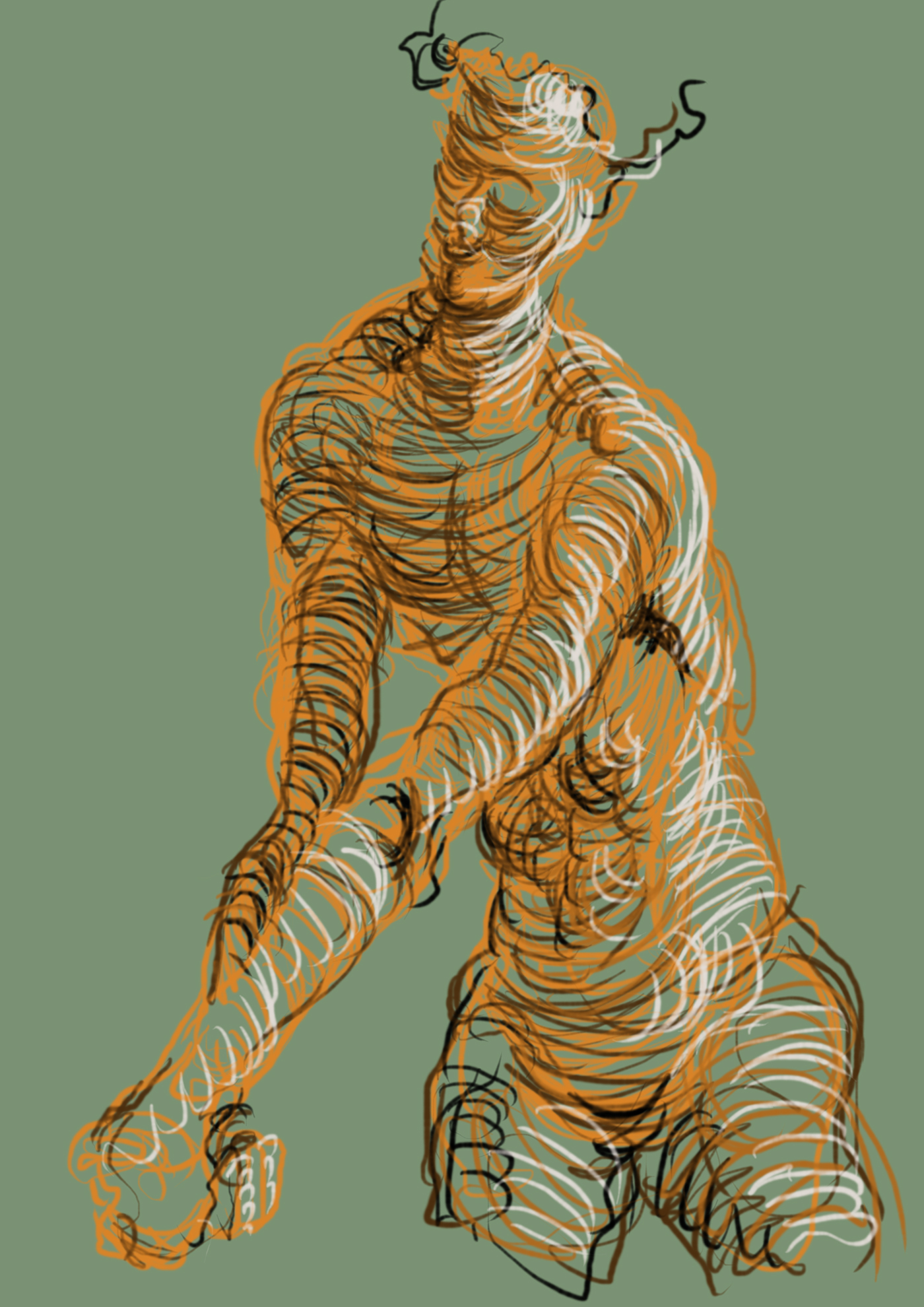 Digital Art  ILLUSTRATION  Drawing  body monochrome fine art line art Form concept
