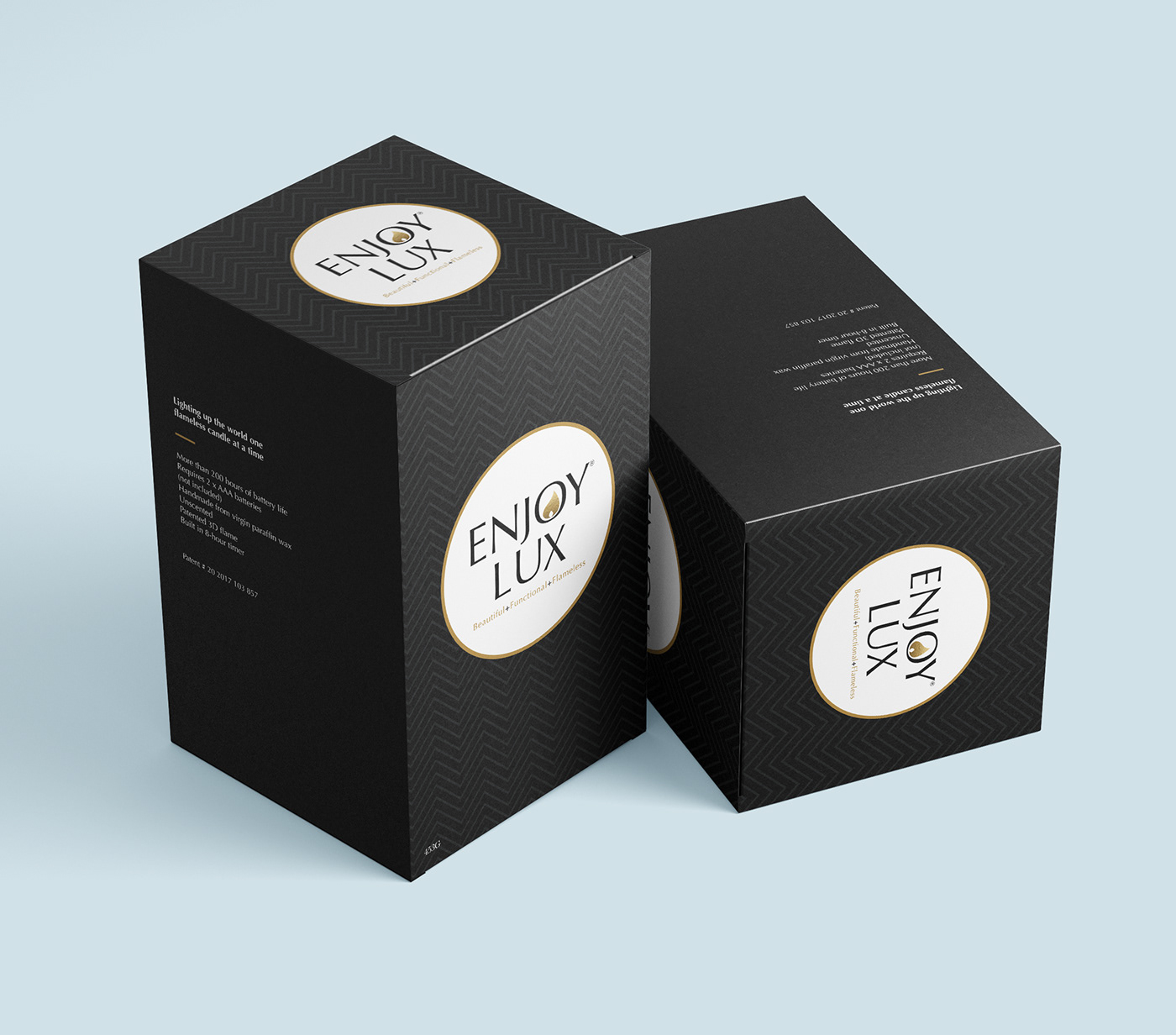 Enjoy Lux Candle Packaging
