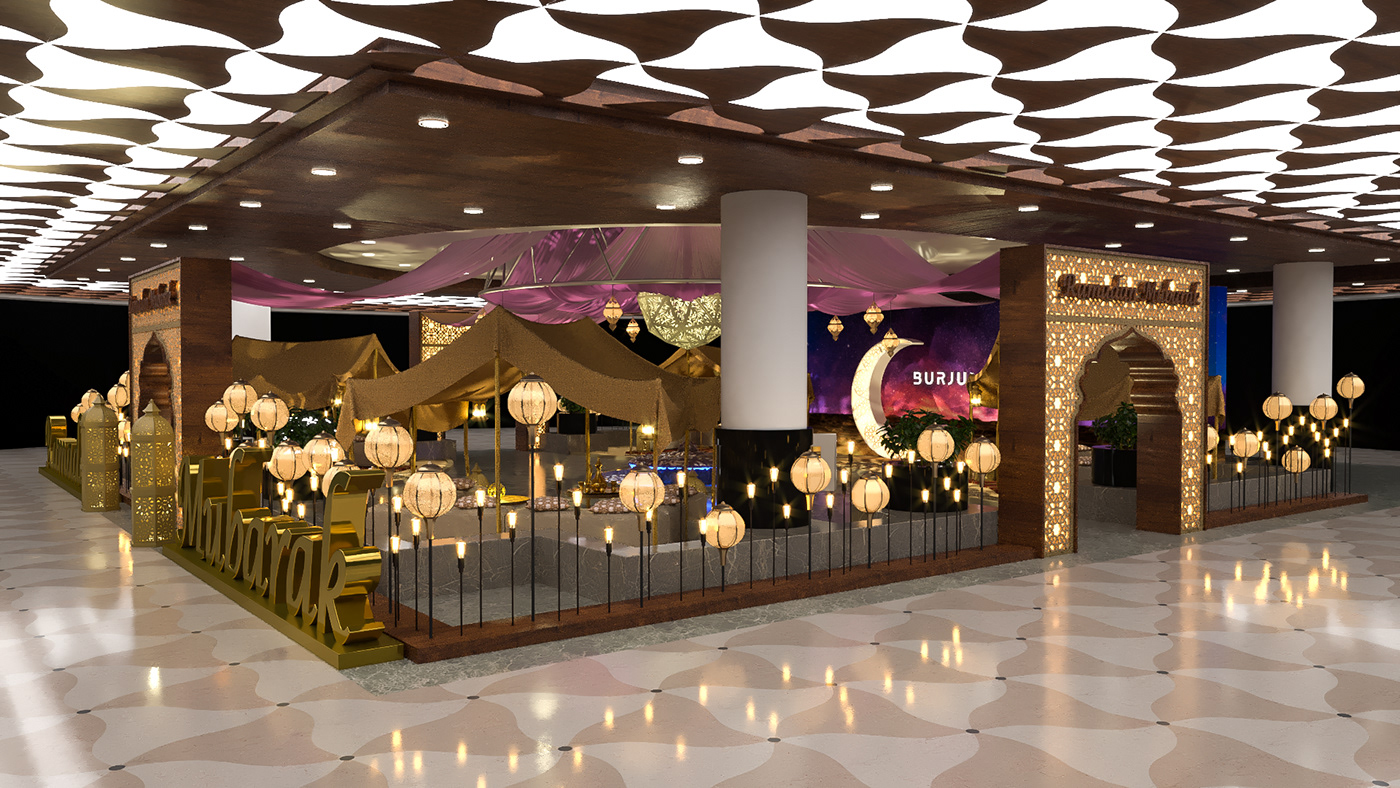 3D Visualization Burjuman Mall Burjuman Ramadan mall activations ramadan kareem Ramadan Theme