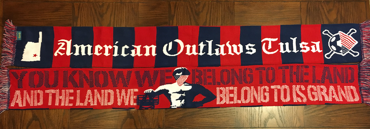scarf soccer soccer supporters the american outlaws US Soccer