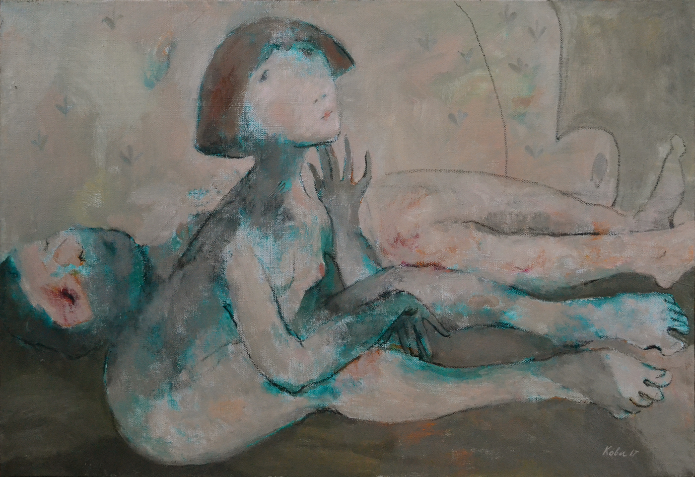 canvas oil nude impressionism woman man
