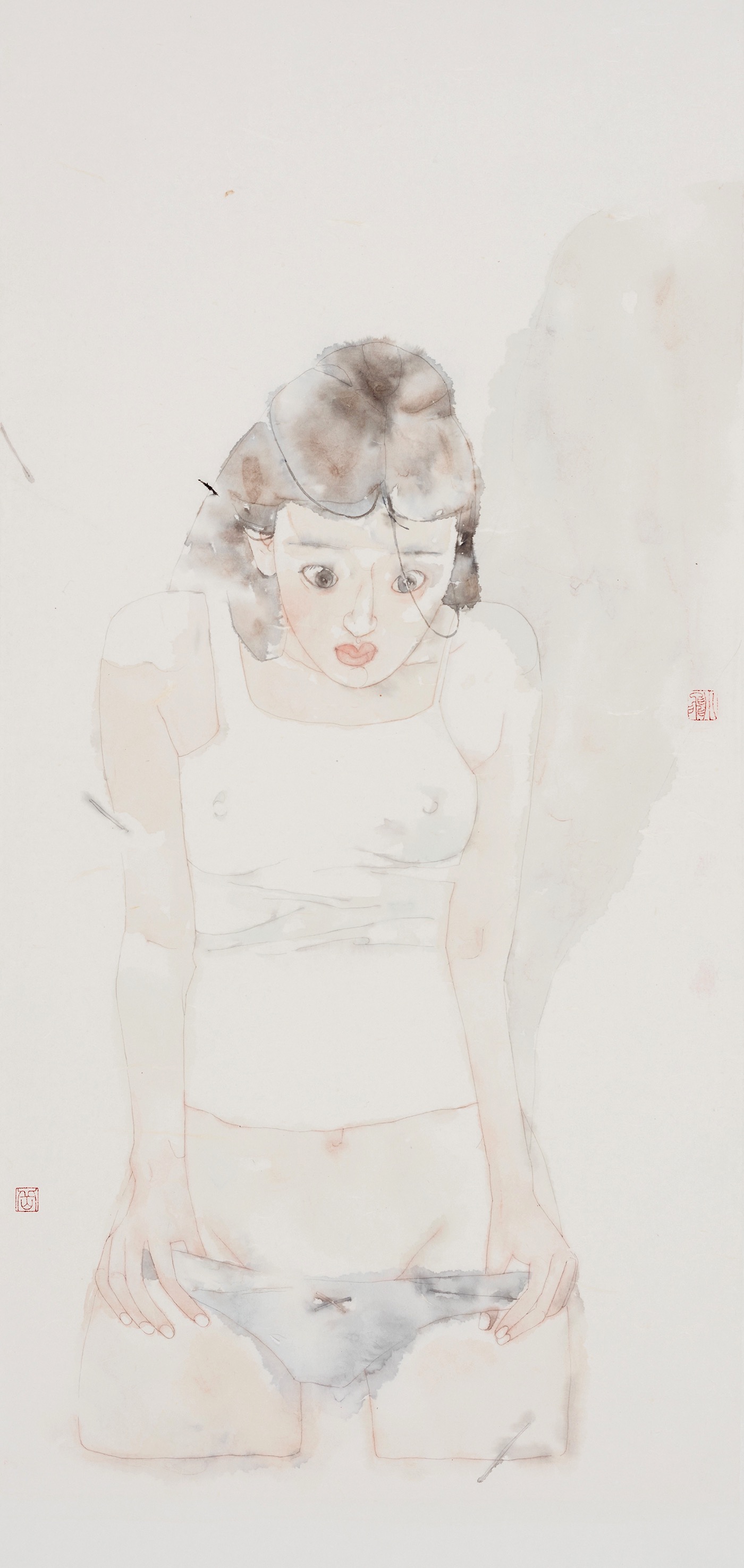 puberty girl shadow figurative Xiaofei Yue blossom asian art