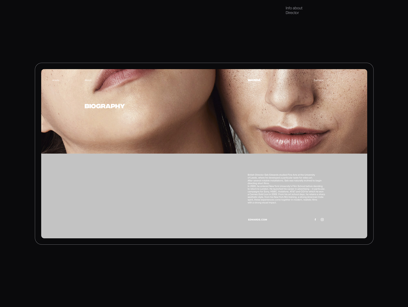 brand Webdesign identity mobile tablet concept UI ux video print