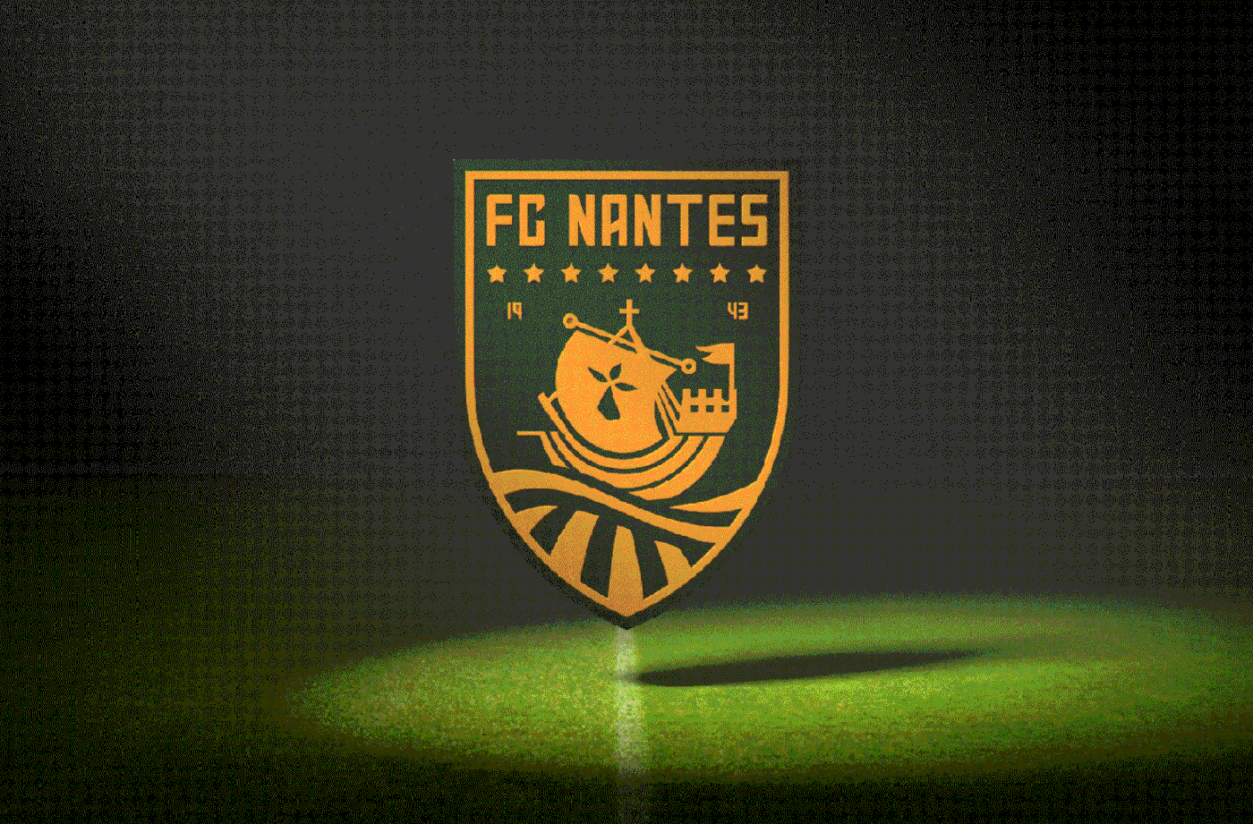 graphic design  brand identity Graphic Designer Logo Design visual identity fc nantes Nantes graphisme football sports
