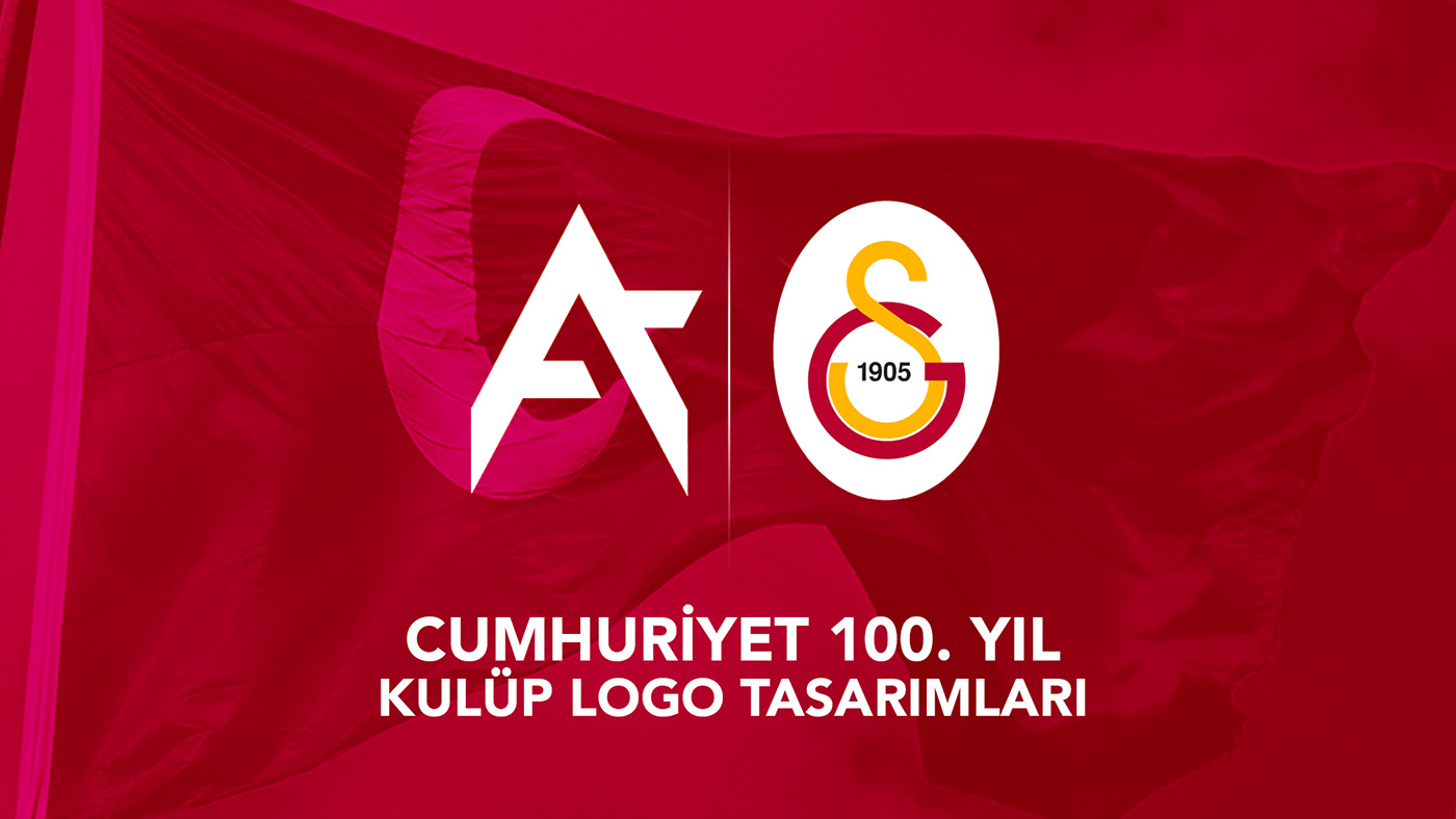 100.Yil adobe illustrator brand identity cumhuriyet galatasaray logo Logo Design