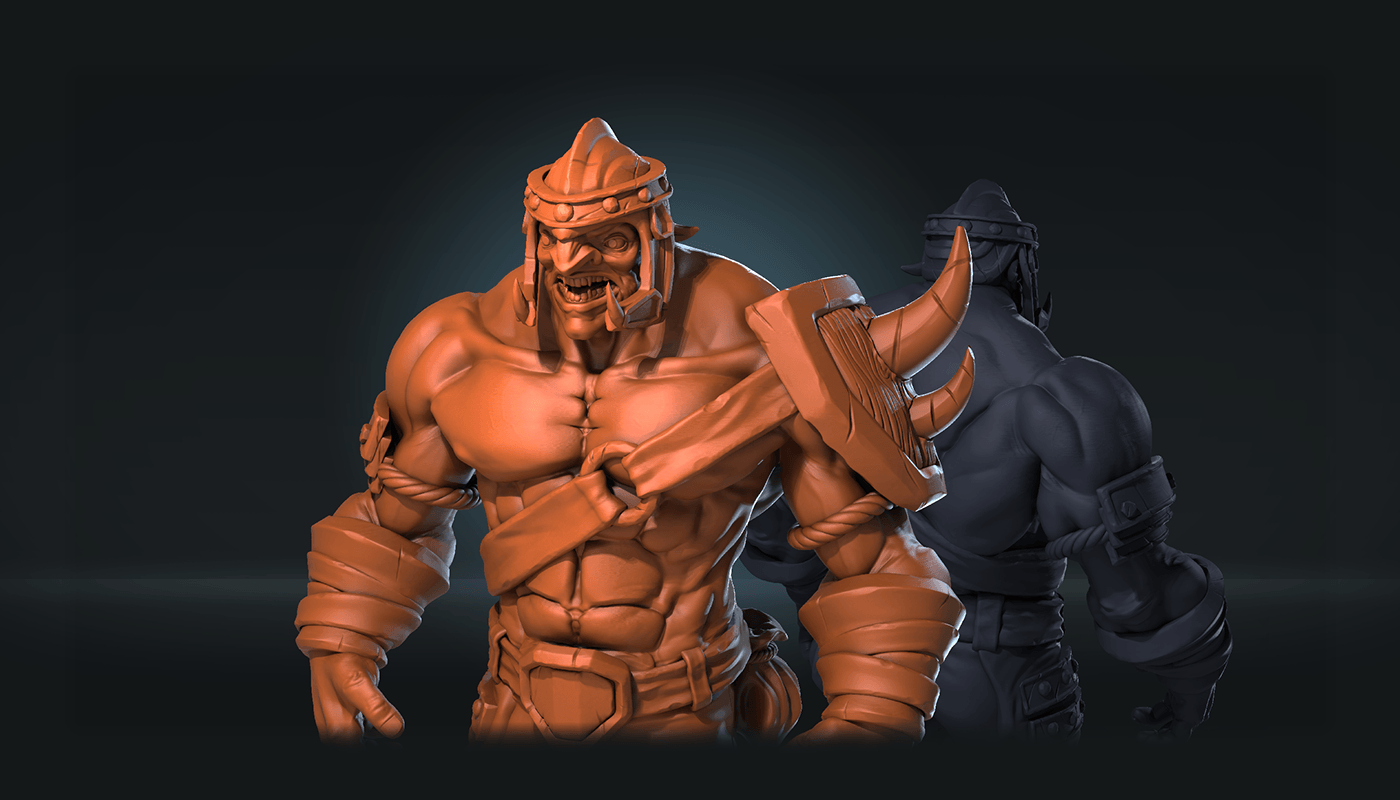 Dark Orc Sculpt
3d sculpt of the dark orc character. created according to a personal project. 