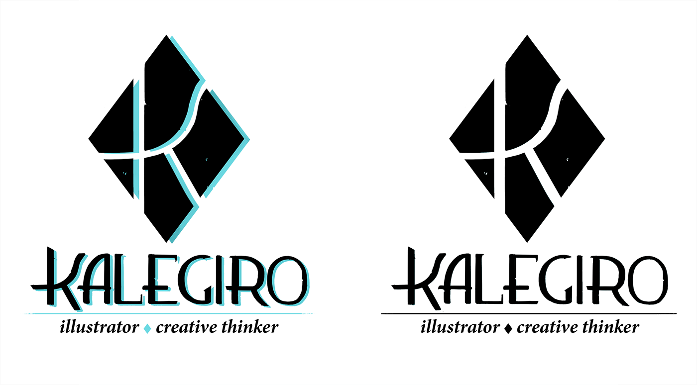 logo design ILLUSTRATION  kalegiro brand graphic design  art process