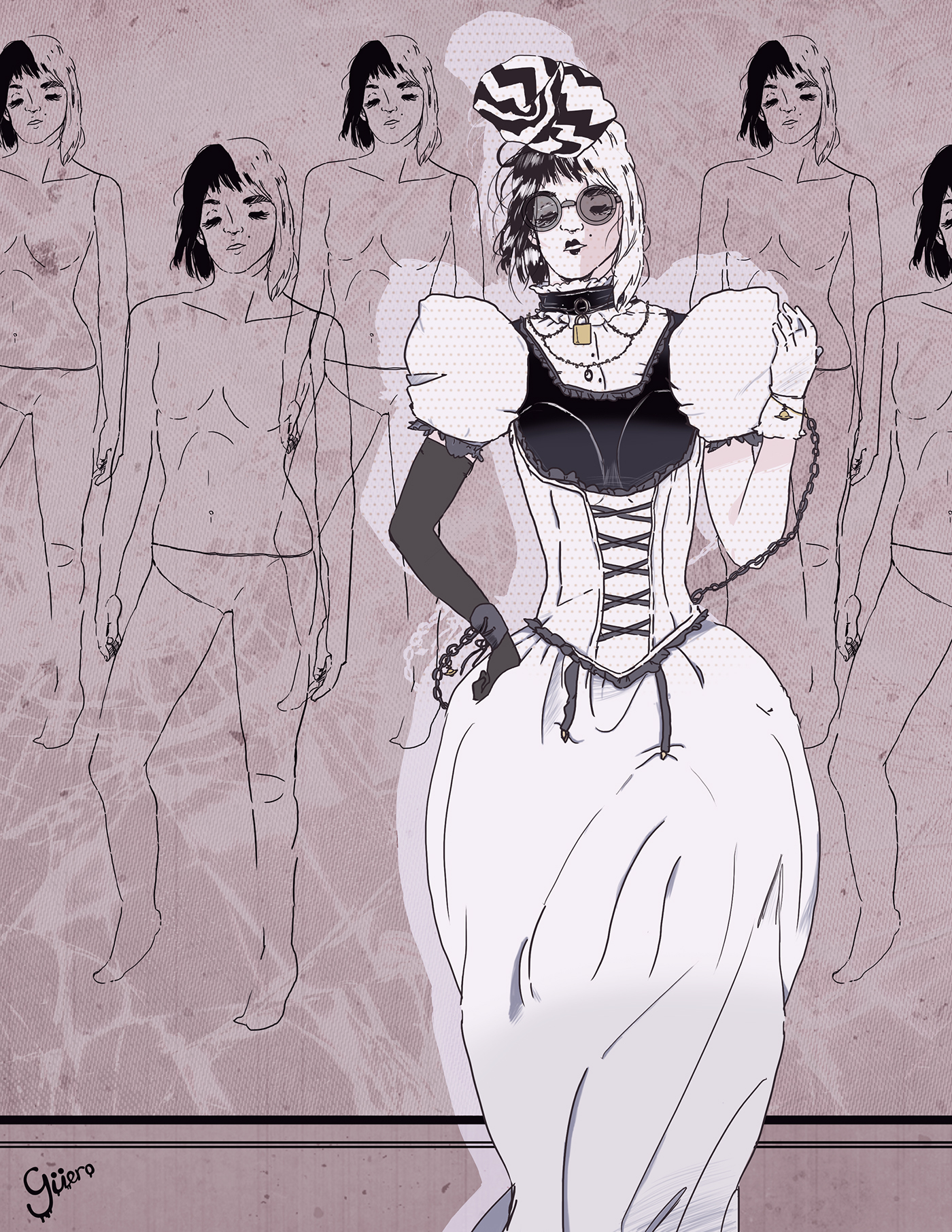 drag queens Drag queer ILLUSTRATION  Drawing  wacom digital