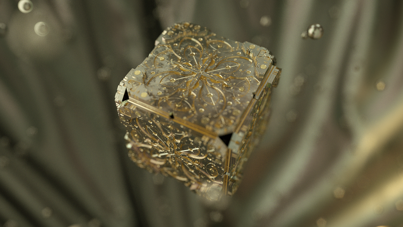 stillframe octane cube CG broadcast architecture cloth experiment everyday dirt