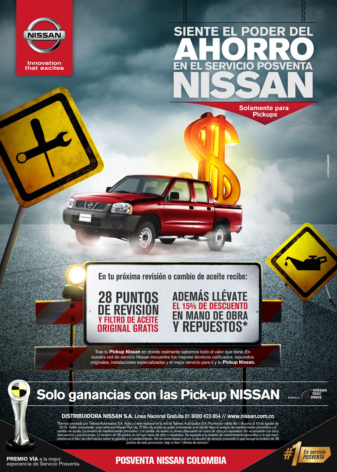 retoque publicitario composición Nissan marca color carros PLAY STATION Estrategia Campaña Propuesta type
