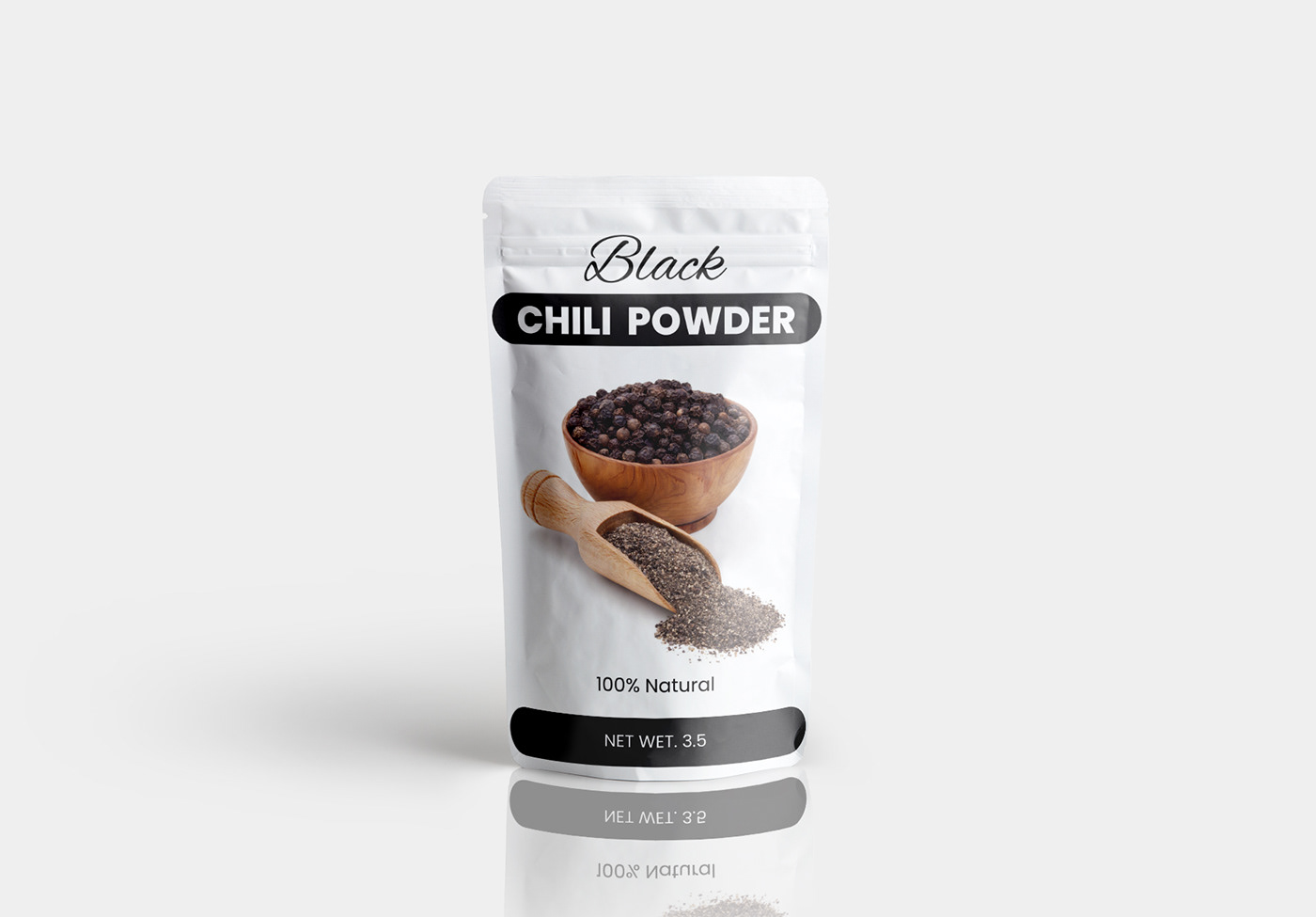 black chili Chili Powder chili powder packet chili powder packaging design pouch Pouch Design  product packaging label design