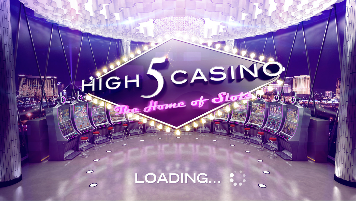 3D c4d high 5 games background CASINO ENVIRONMENT Splash page splash showcase cinema 4d