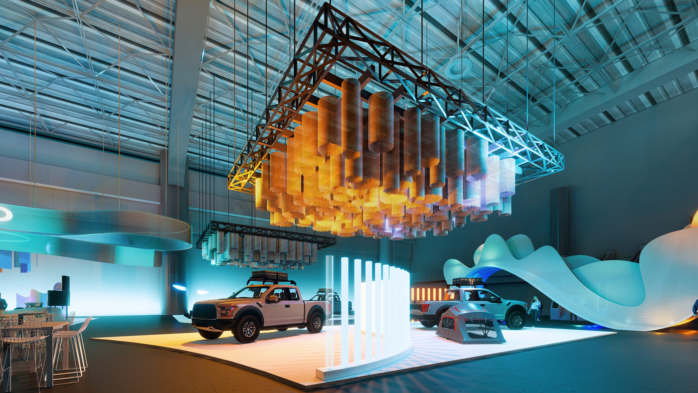 Render BYD Stage stagedesign 3D Events Event marketing   launch campaign