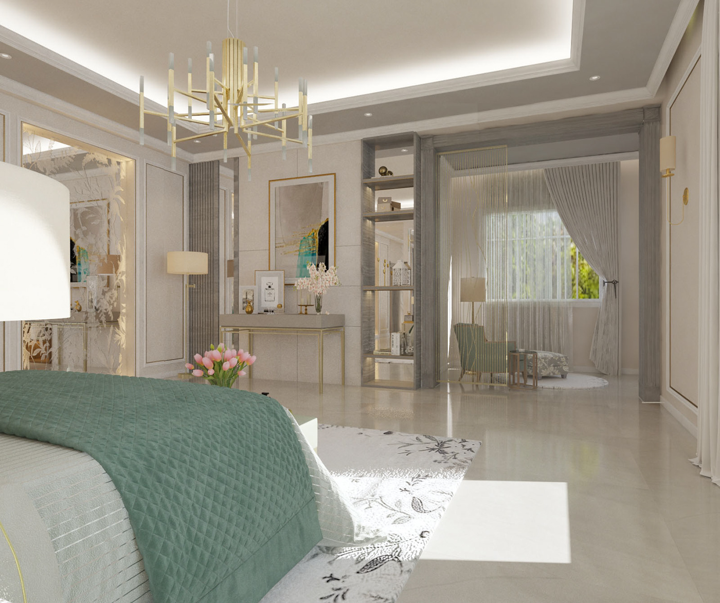 3dmax arab designer bedroom decoration Dubai luxurious Interior interior designer luxurious