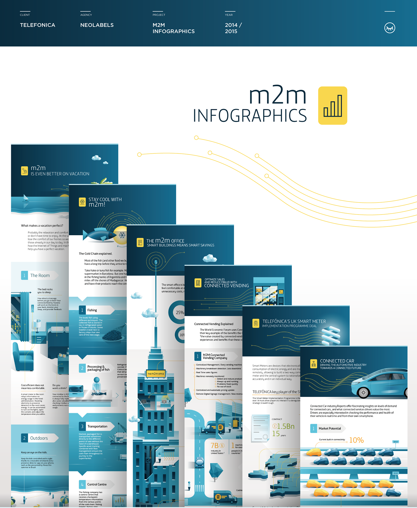 infographic Low Poly vector m2m Smart Technology Data