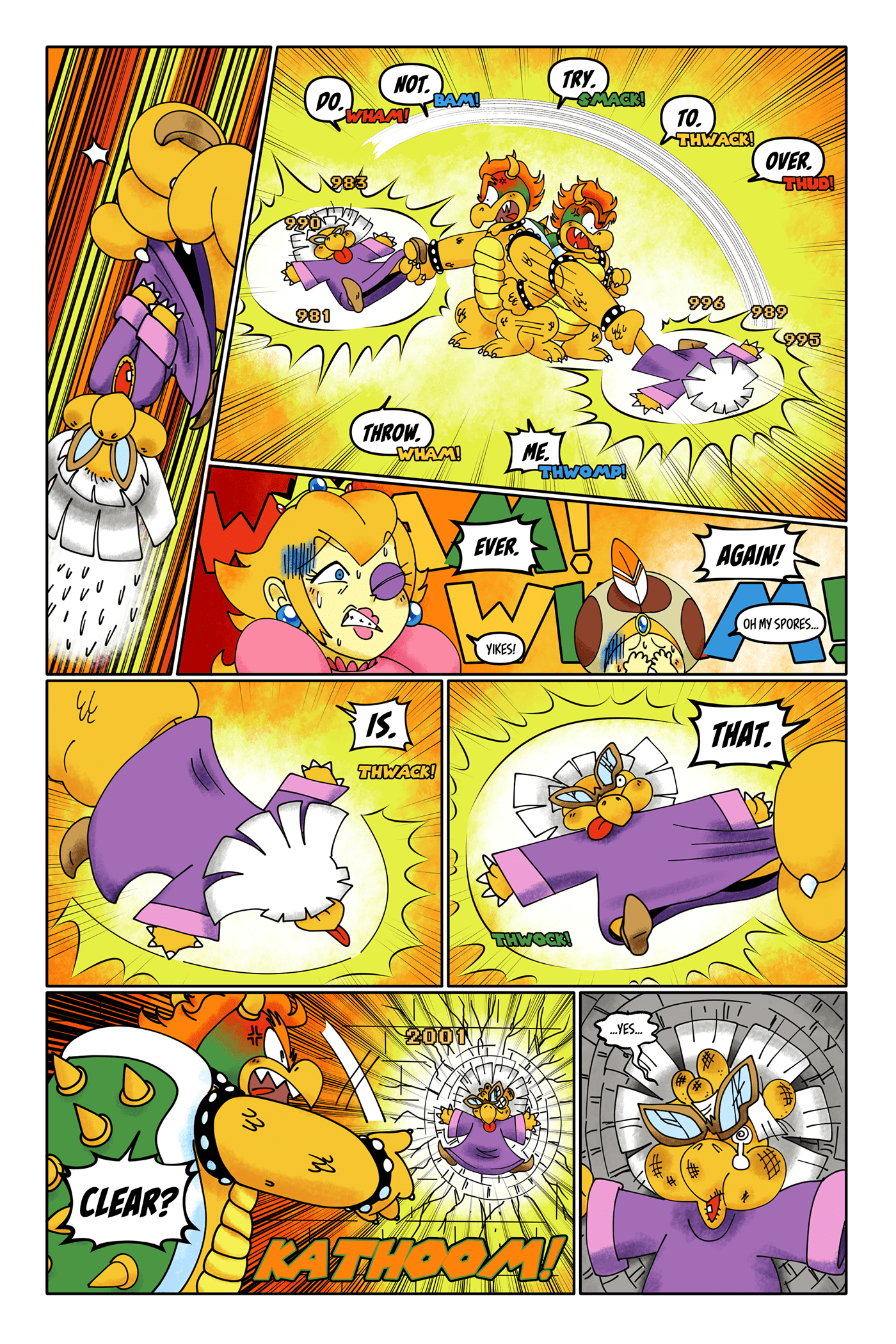 Bowser comic kammy koopa Luigi mario Princess Peach toad Webcomic
