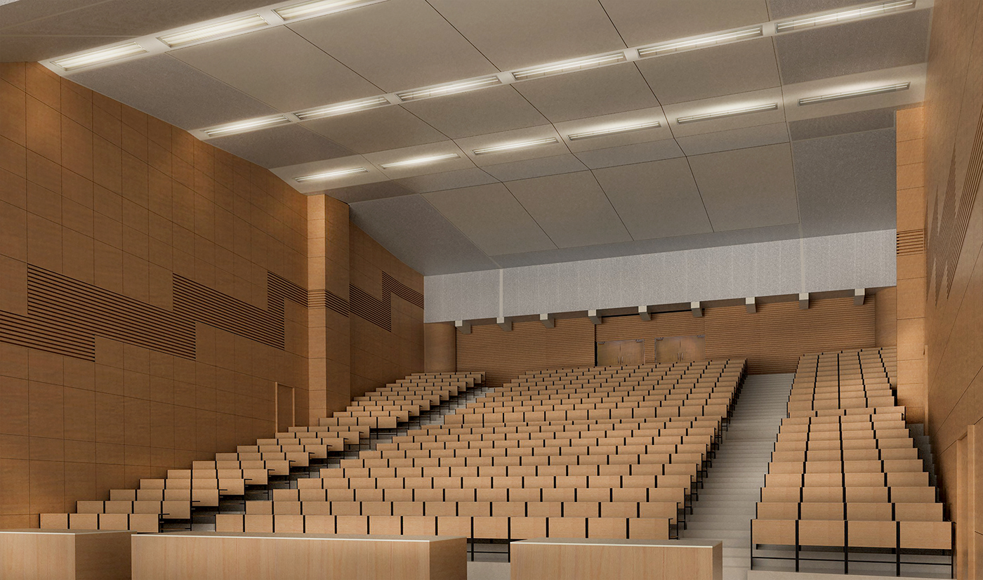 auditorium architecture design Interior NTUA acoustics