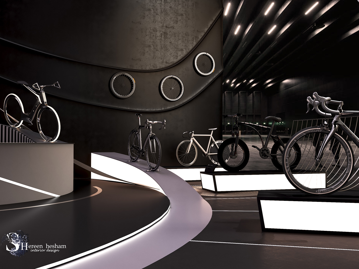 3ds max Bicycle Bike booth Cycling design Exhibition  exhibition stand Stand
