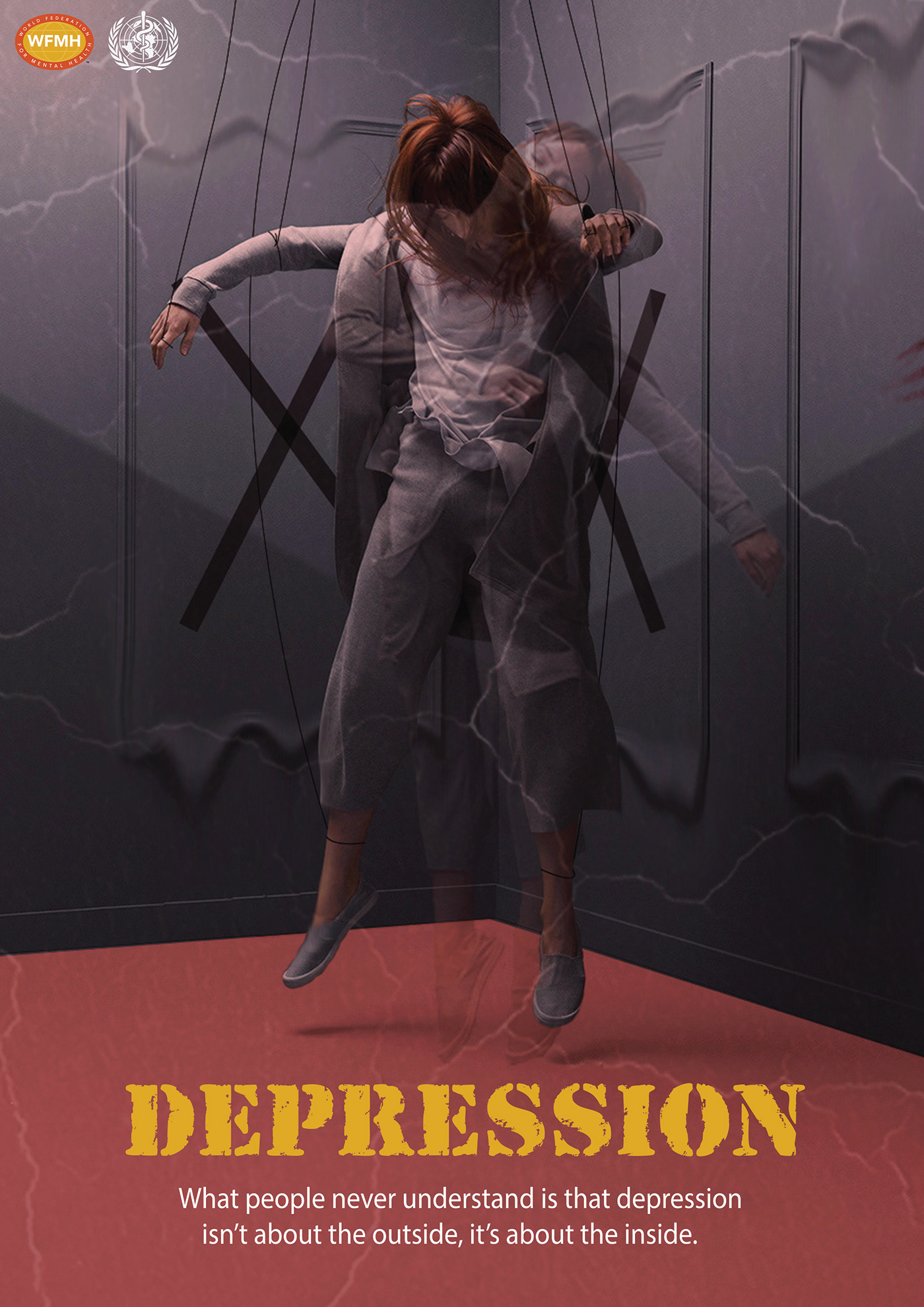 anxious bipolar disorder depression illness posters shizophrenia  الاكتئاب امراض عقليه شيزوفرنيا world health organization