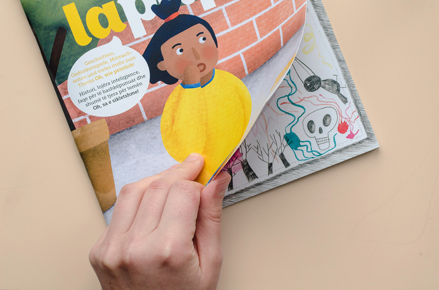 cover illustration children's magazine embarrassing child culture design