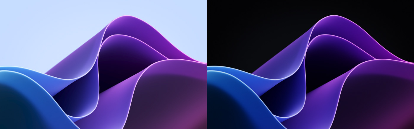 Microsoft brand identity wallpaper design 3D Render visual identity colorful abstract windows