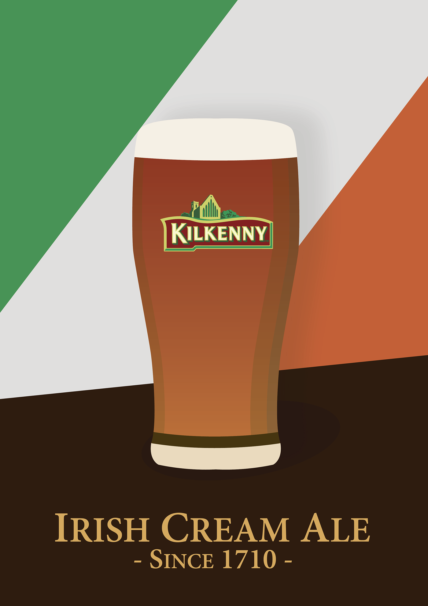 beer pint kilkenny irish vintage ale