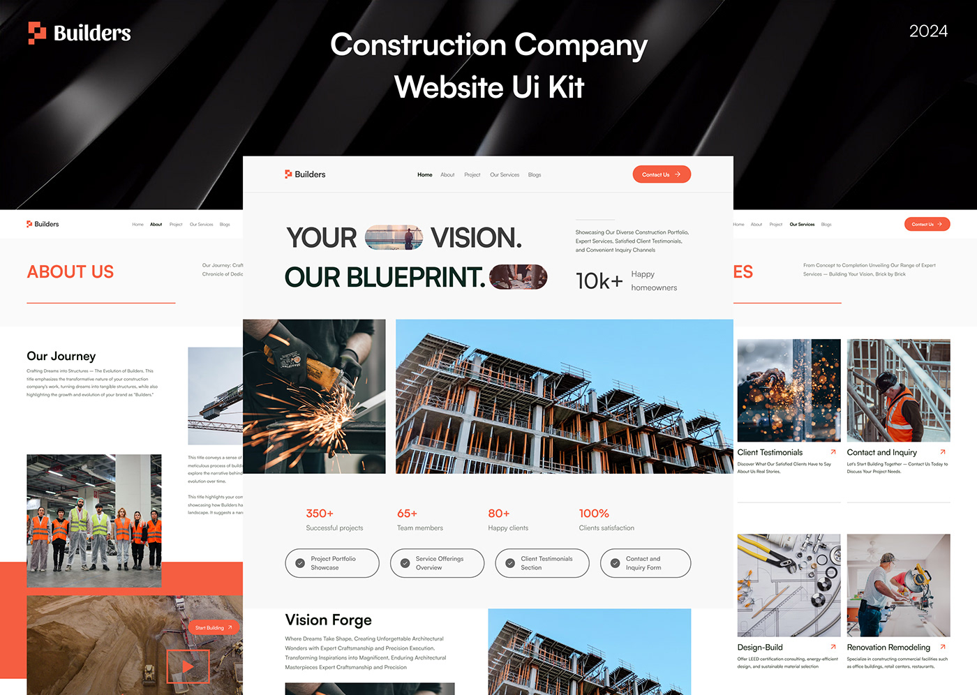 real estate construction Web Design  landing page Website design architecture ui design Figma