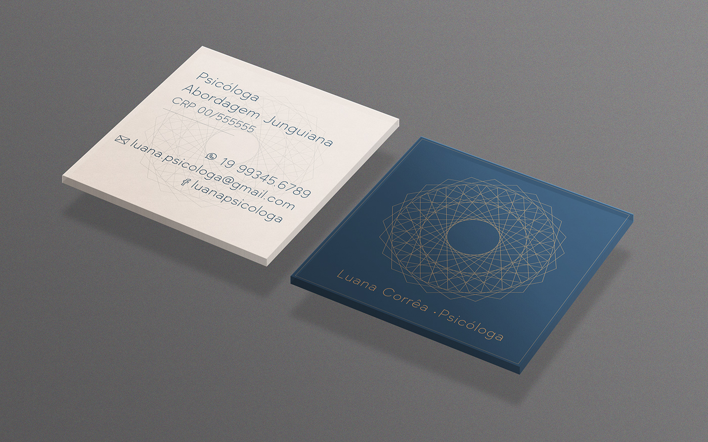 Cartão de Visita Psicóloga Bussines card psychologist design gráfico graphic design 