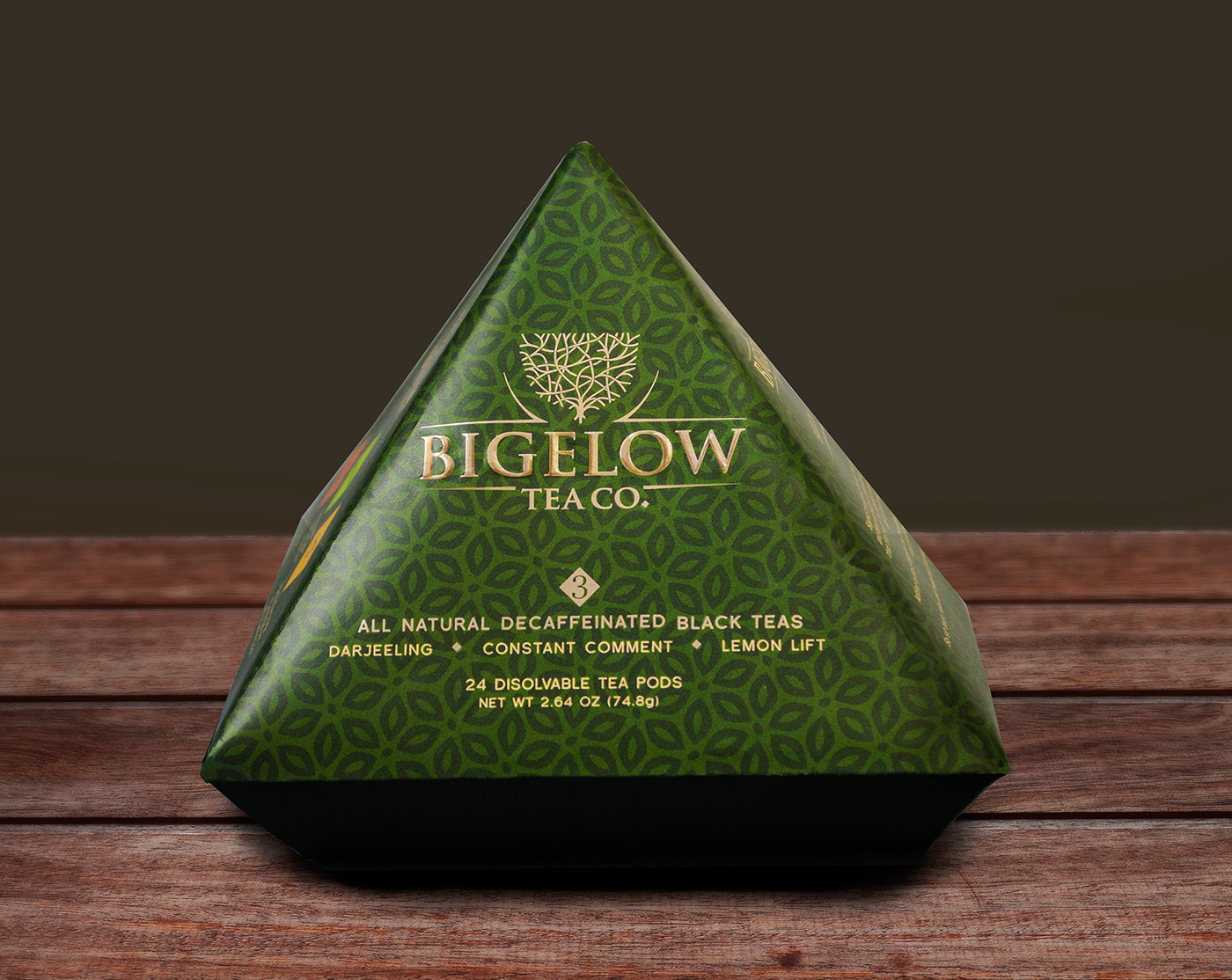 bigelow tea Concept Innovation gift set embossing tea high-end caffeinated Decaffeinated Product innovation gold foil signature identity Rebrand
