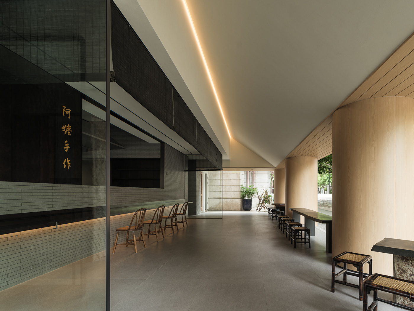 restaurant interior design  Photography  Nature studio TEN Tan xiao foshan Ah Ma Hand made