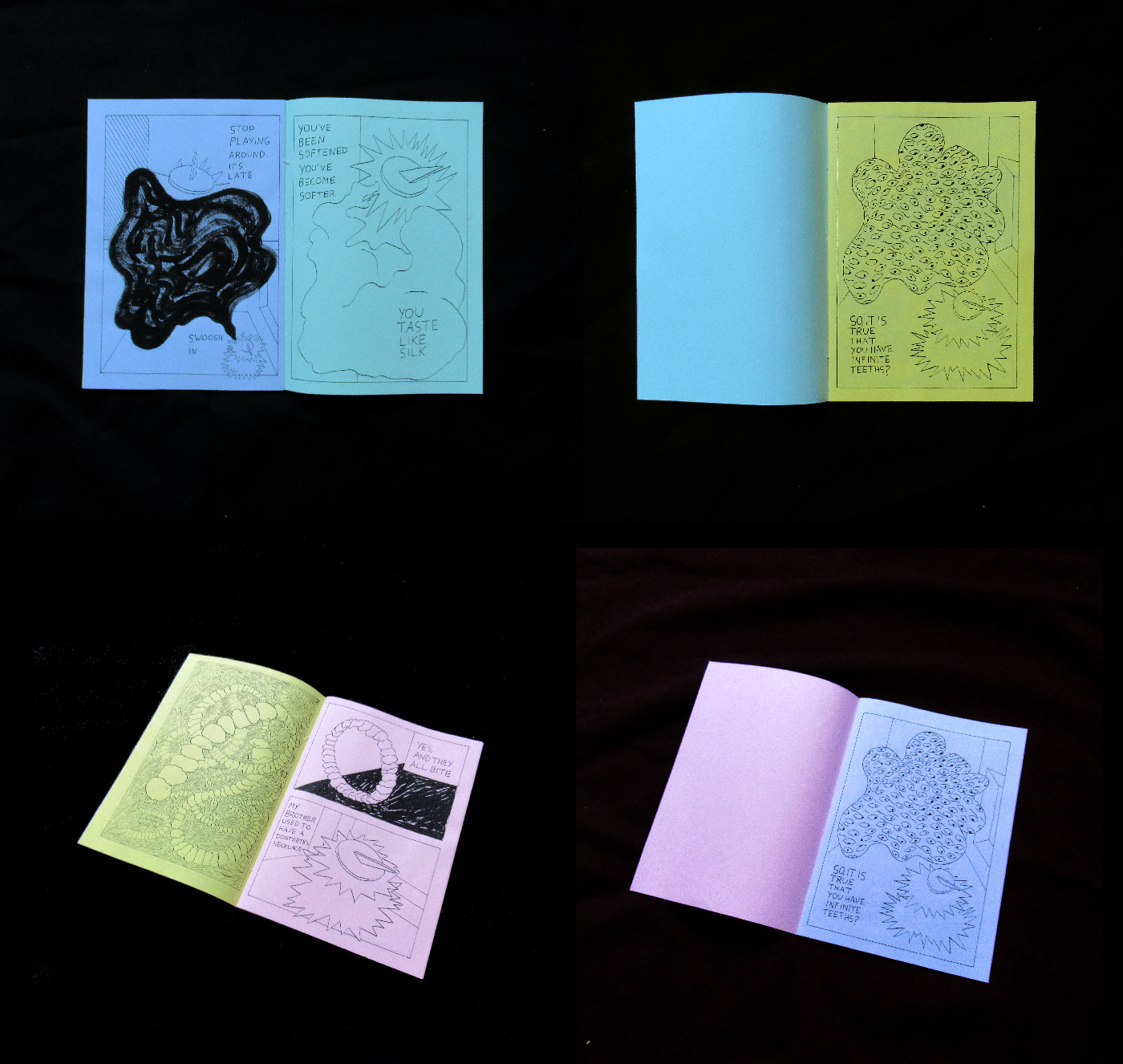 Inkjet abstract Zine  comic experimental ink hand drawn fanzine
