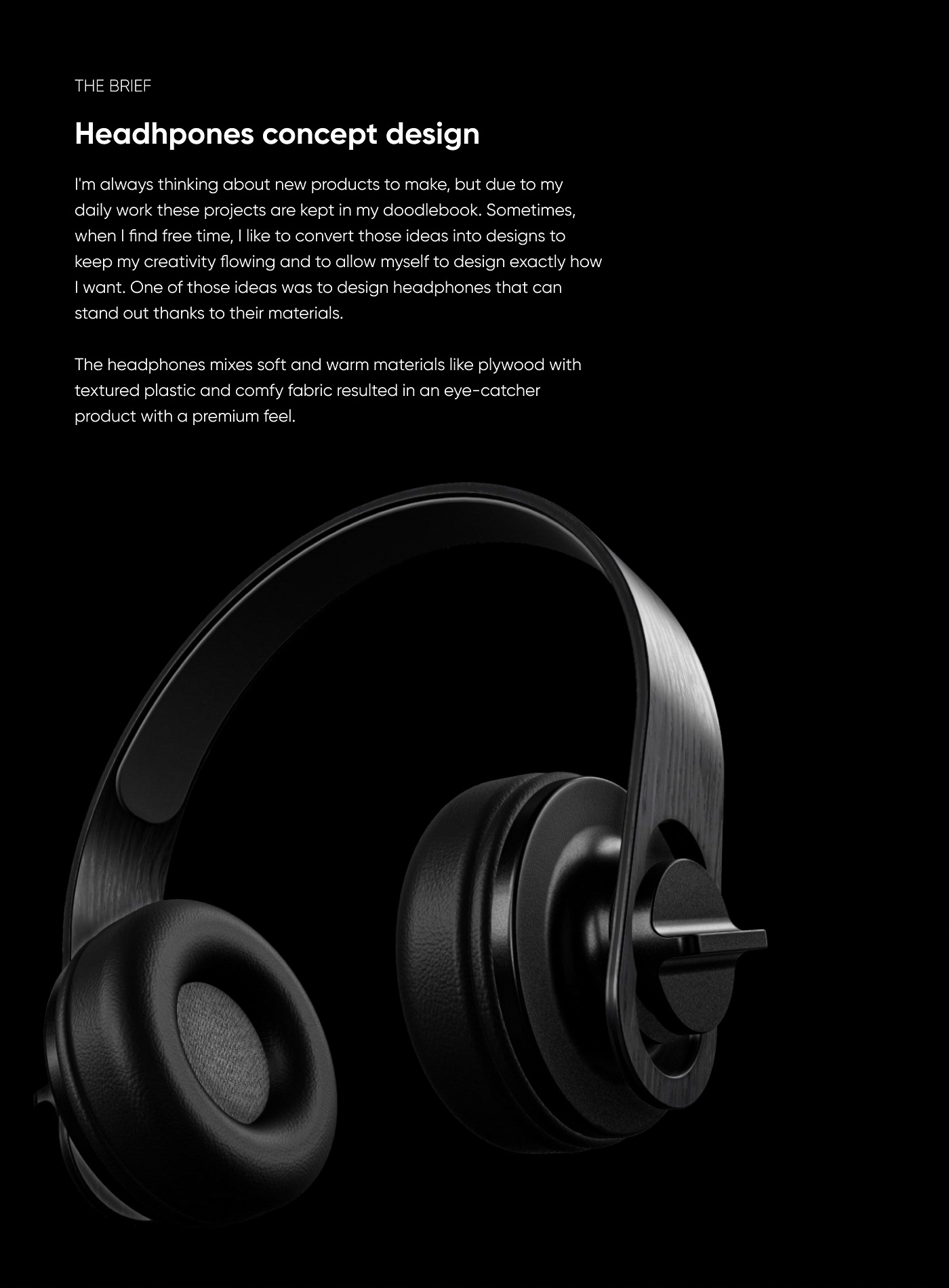 3D Rendering headphones industrial design  PHYSICAL PRODUCT DESIGN product product design  product development rendering concept design plywood